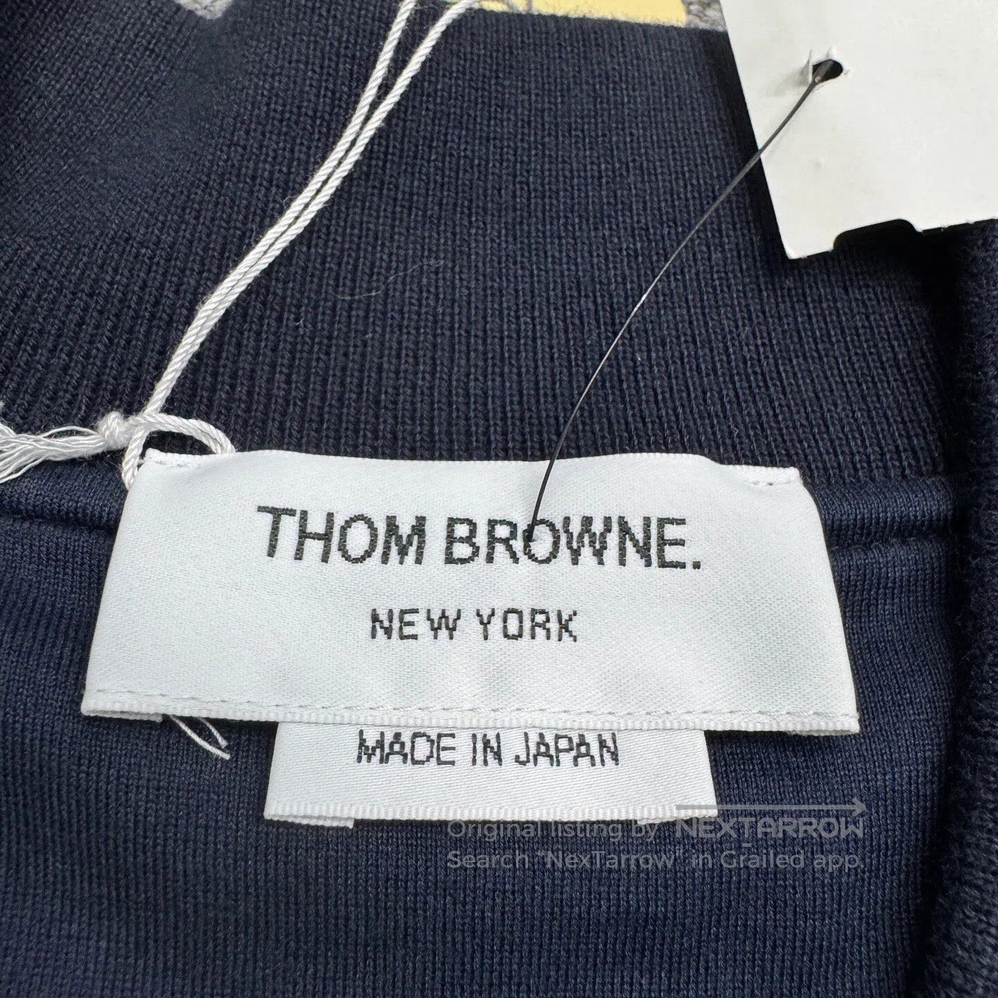 Thom Browne Thom Browne Tennis racket embroidered hoodie| Size US XL / EU 56 / 4 - 4 Thumbnail