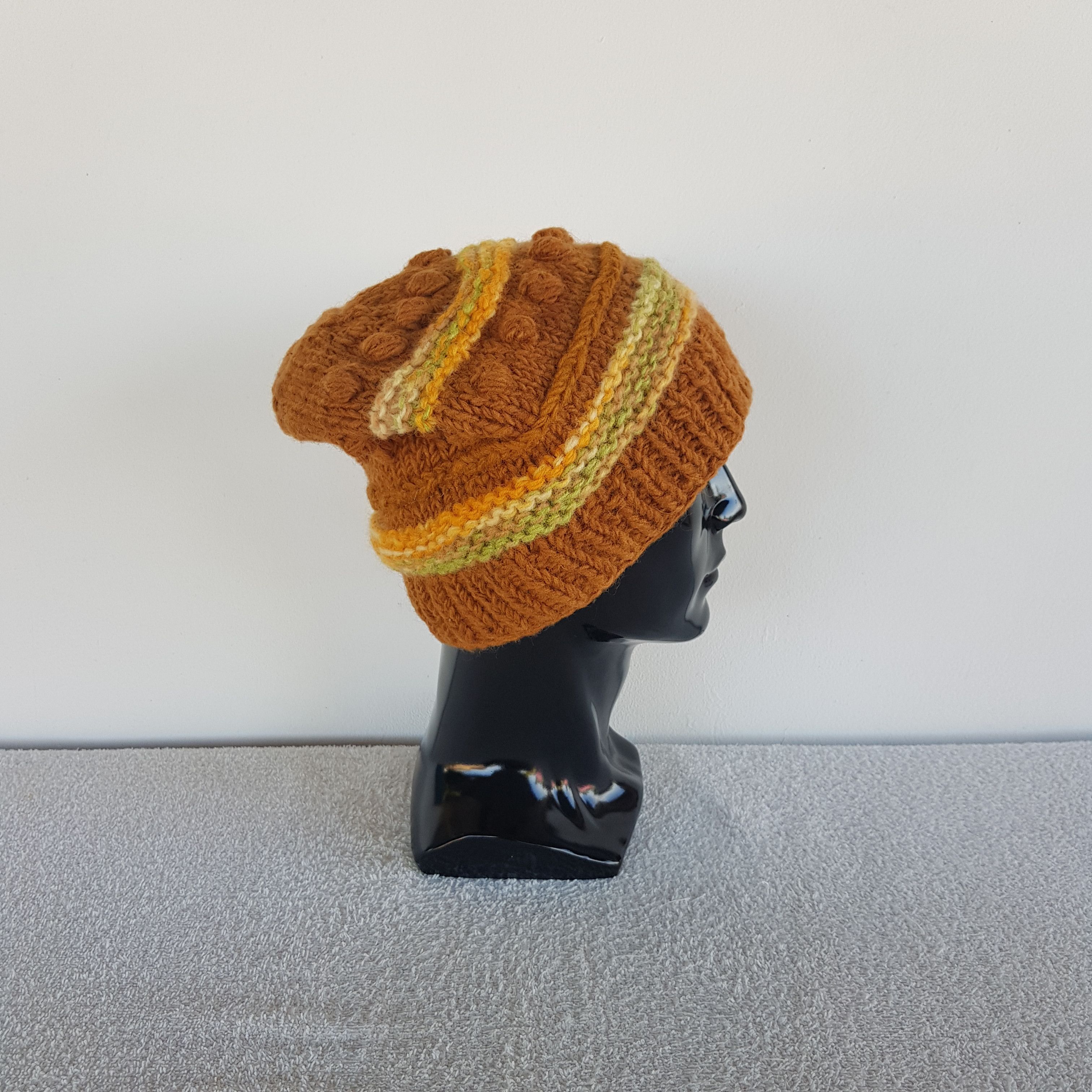 Japanese Brand Vintage Japanese Wool Beanie Isle Ribbed Knit Snow Caps Hats Size ONE SIZE - 3 Thumbnail