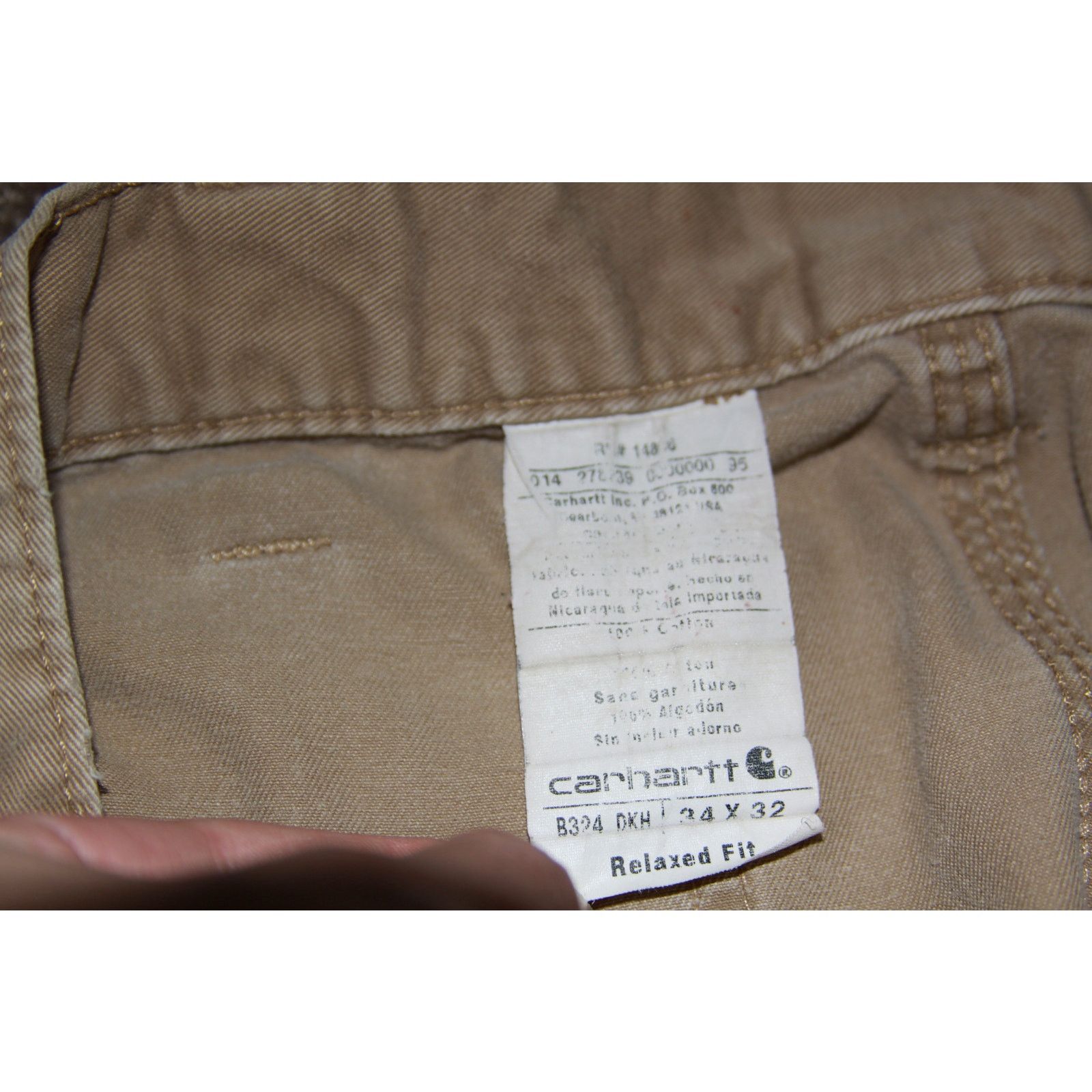 Carhartt Carhartt Relaxed Fit Carpenter Pants 34x32 Tan Paint-Stained Size US 34 / EU 50 - 3 Thumbnail