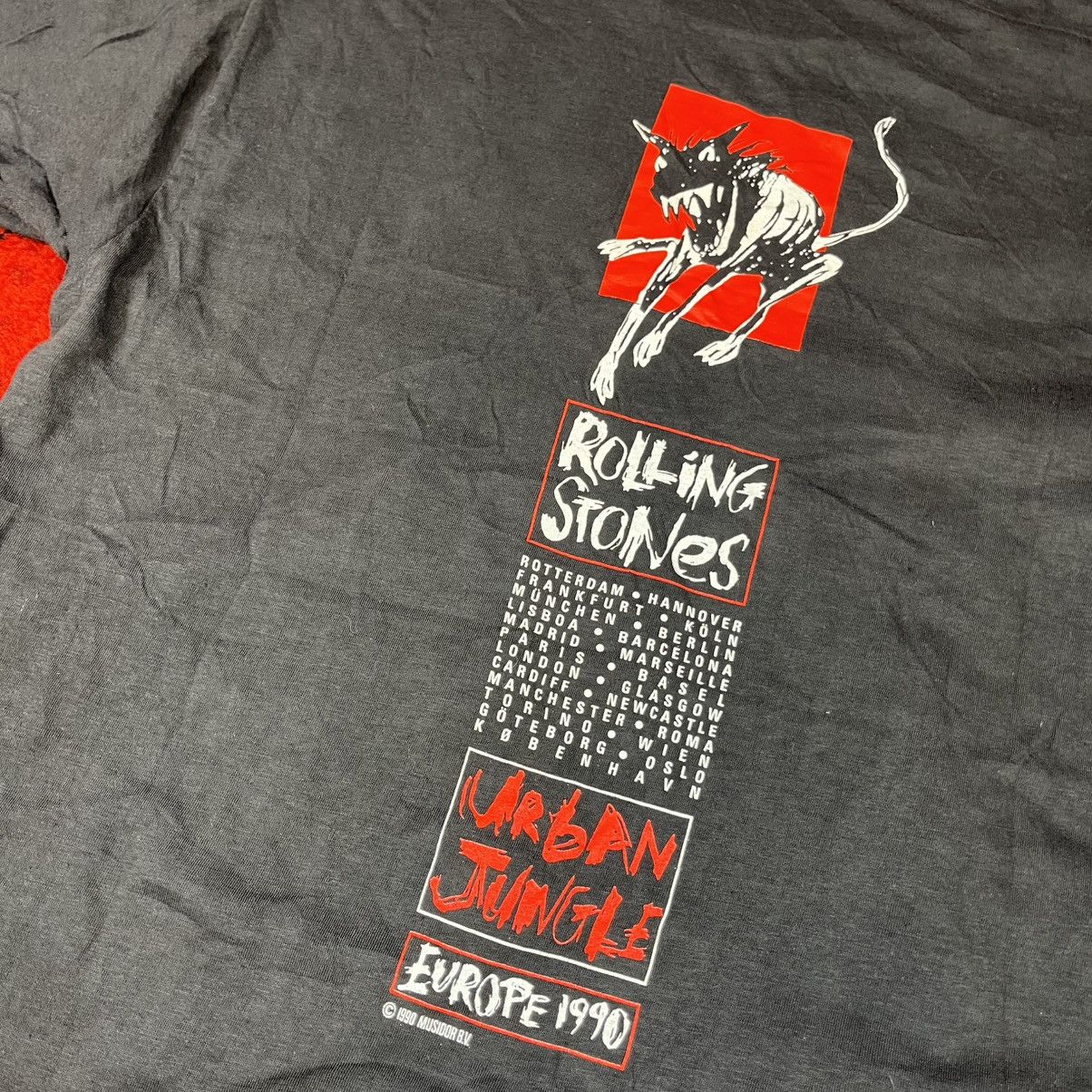 The Rolling Stones Vintage 1989 The Rolling Stones Urban Jungle Black T-shirt Size US L / EU 52-54 / 3 - 6 Thumbnail