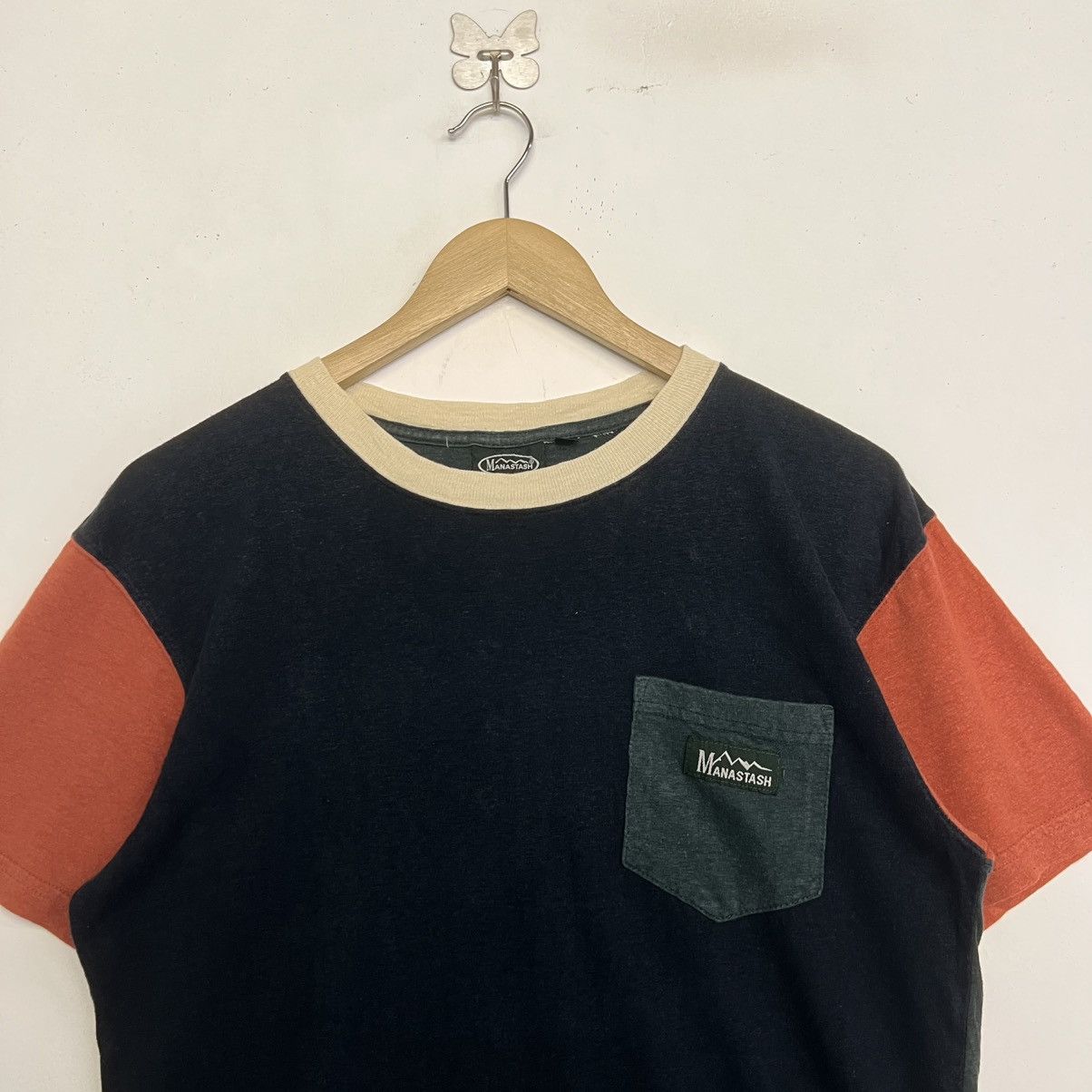 Manastash MANASTASH COLOUR BLOCK POCKET HEMP MATERIAL TSHIRT Size US M / EU 48-50 / 2 - 3 Thumbnail