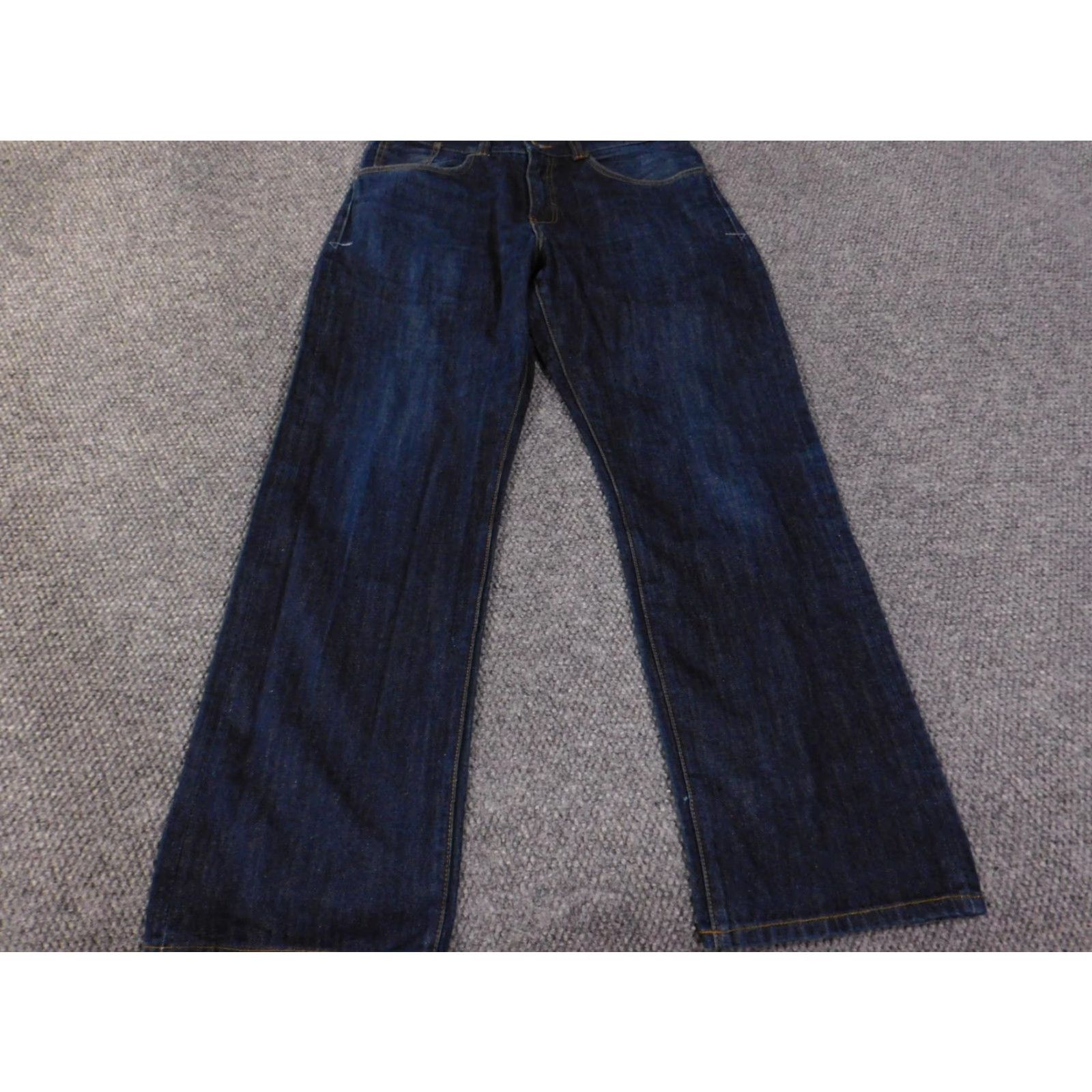 Rocawear Rocawear Jeans Mens 36x36 Dark Blue Original Fit Straight Leg Denim Logo Size US 36 / EU 52 - 3 Thumbnail