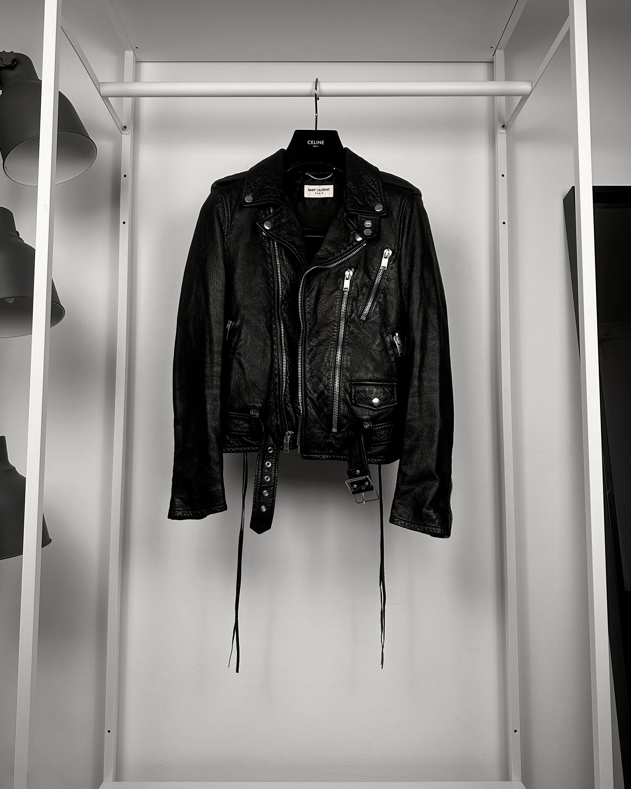 激レアSAINT LAURENT Blood Luster 46サイズ Saint Laurent Blood Luster Jacket Paris Souvenir Bomber Hedi