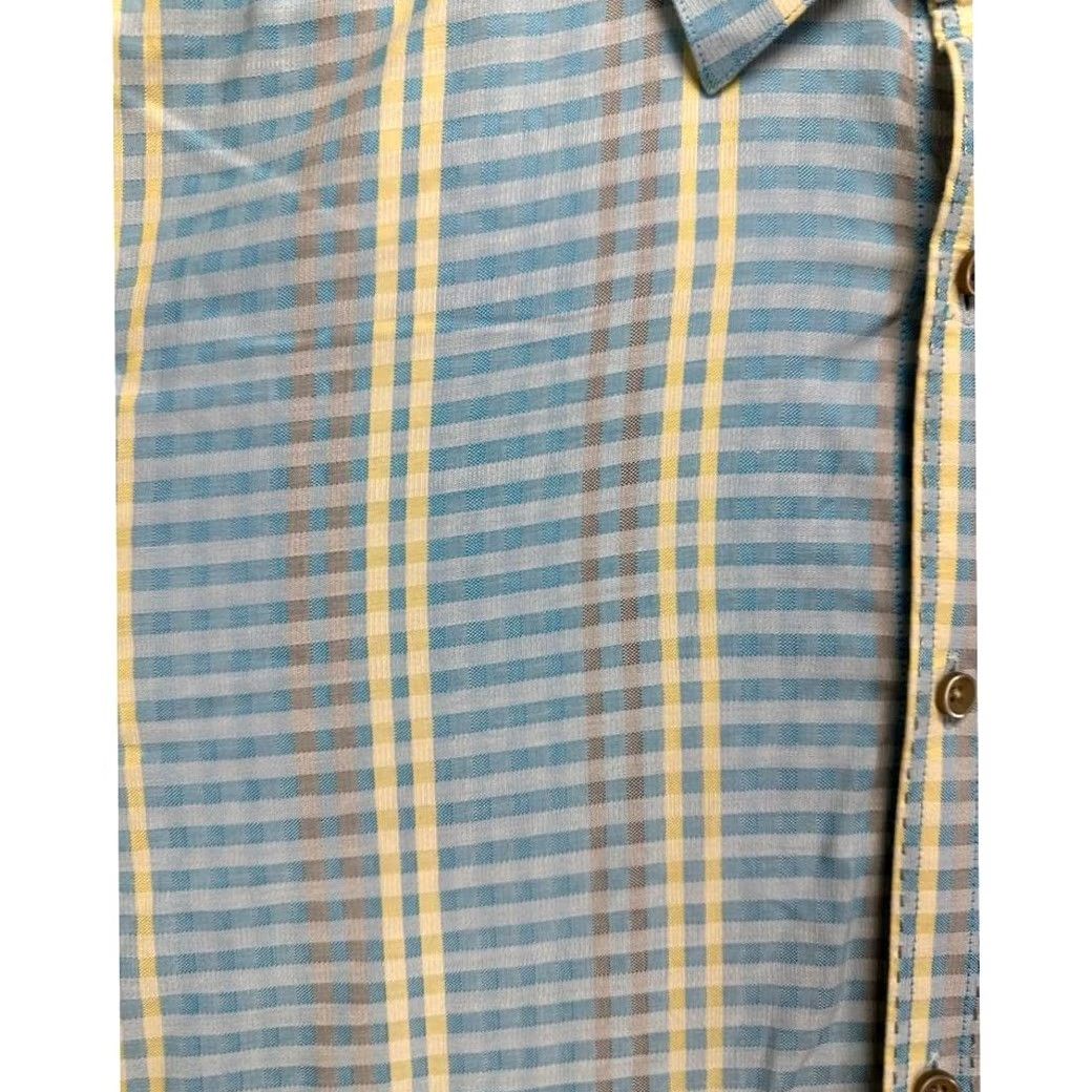 Robert Graham VINTAGE Robert Graham Shirt Adult XL Blue Yellow Plaid Long Sleeve Button Up Mens Size US XL / EU 56 / 4 - 7 Thumbnail