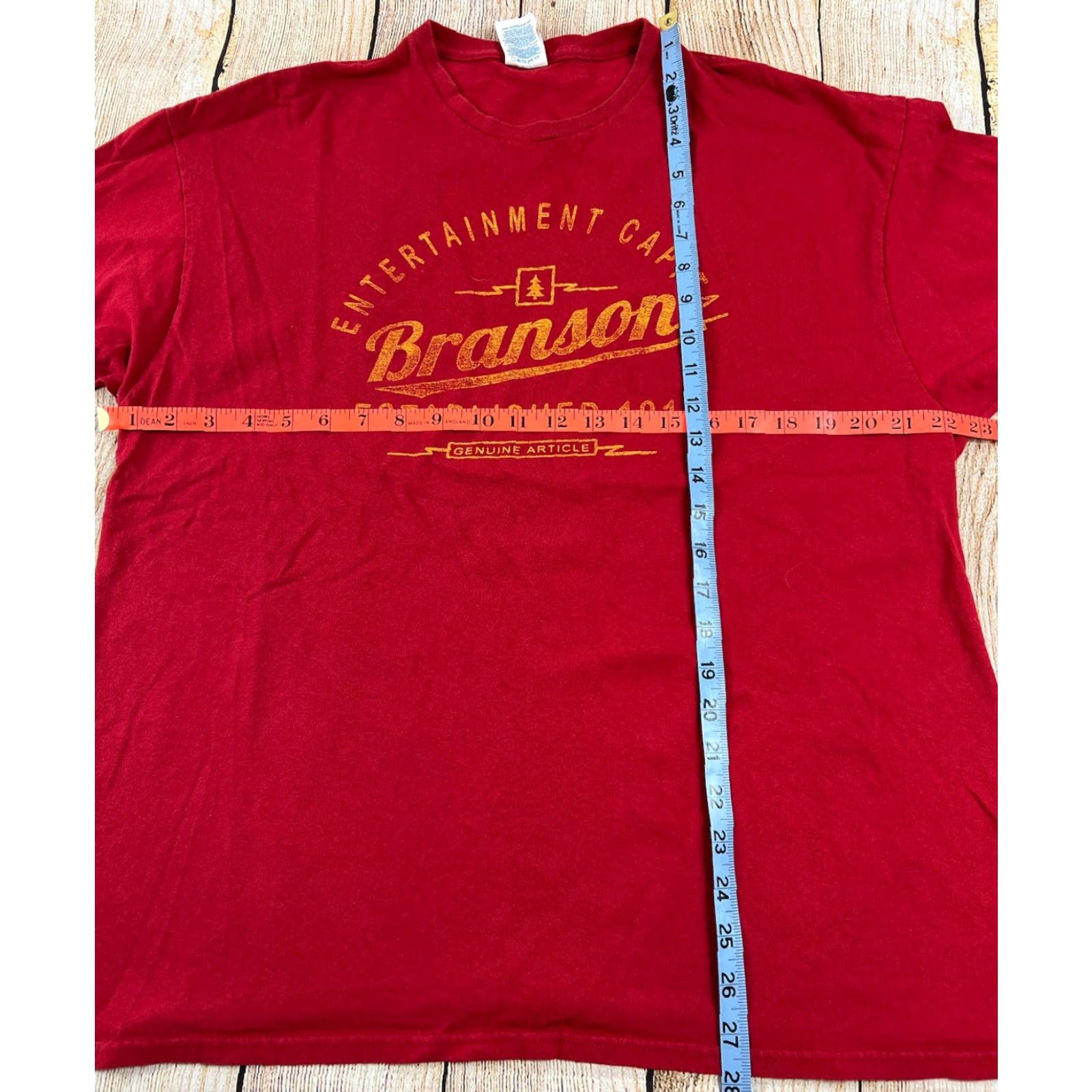 Delta VINTAGE Branson Missouri Entertainment Capitol Destination Red T Shirt Size XL Size US XL / EU 56 / 4 - 3 Thumbnail