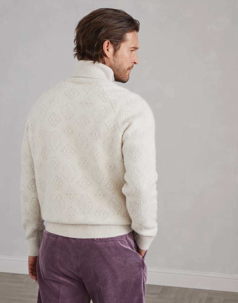 Brunello Cucinelli o1w1db10825 Turtleneck Jumper in White Size US M / EU 48-50 / 2 - 4 Thumbnail