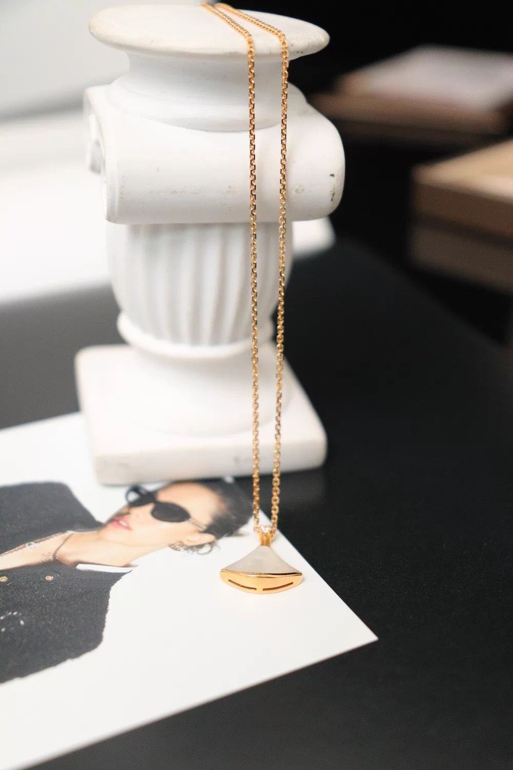 Bvlgari BVLGARI 18K Gold Shell Pendant 2020 Card Box 5.02g Size ONE SIZE - 3 Thumbnail