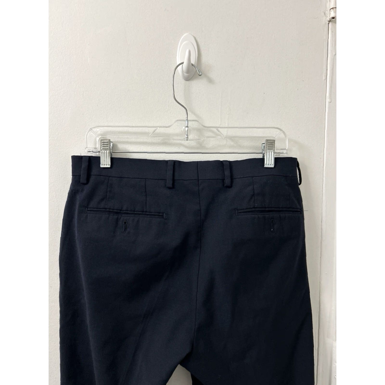 Ralph Lauren VINTAGE? No — Lauren Ralph Lauren High Performance Wool Dress Pants Mens 32x32 Navy Blue W/ Zipper Pockets Wrinkle Resistant Classic Sl*/ Size US 32 / EU 48 - 7 Thumbnail
