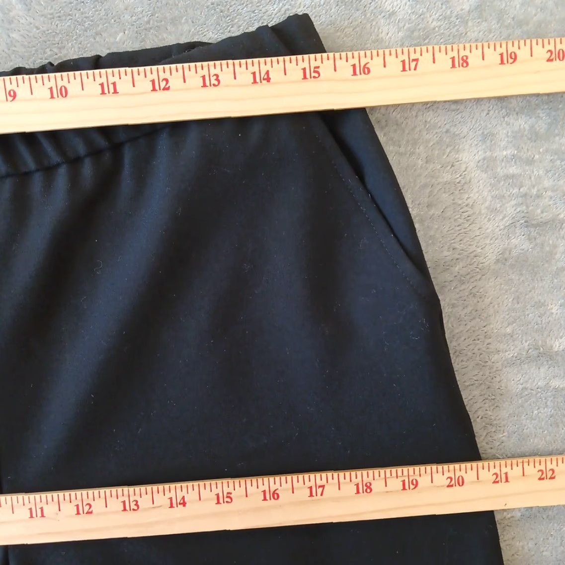 Croft & Barrow Croft & Barrow Dress Pants Womens Size 8 Short Black Pull On Stretch Pockets Size 30" / US 8 / IT 44 - 2 Thumbnail