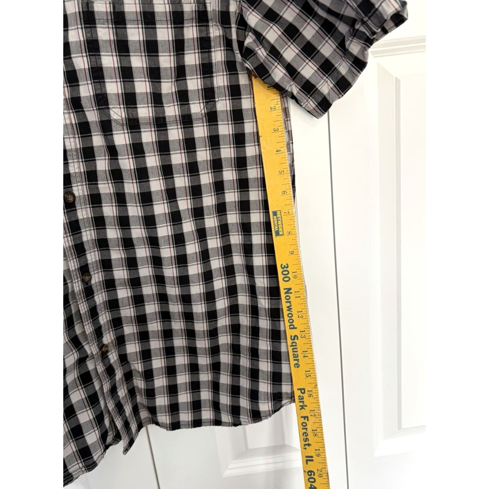 Carhartt Carhartt Relaxed Fit Mens Short Sleeve Button Down Shirt XL Black Plaid Size US XL / EU 56 / 4 - 5 Thumbnail