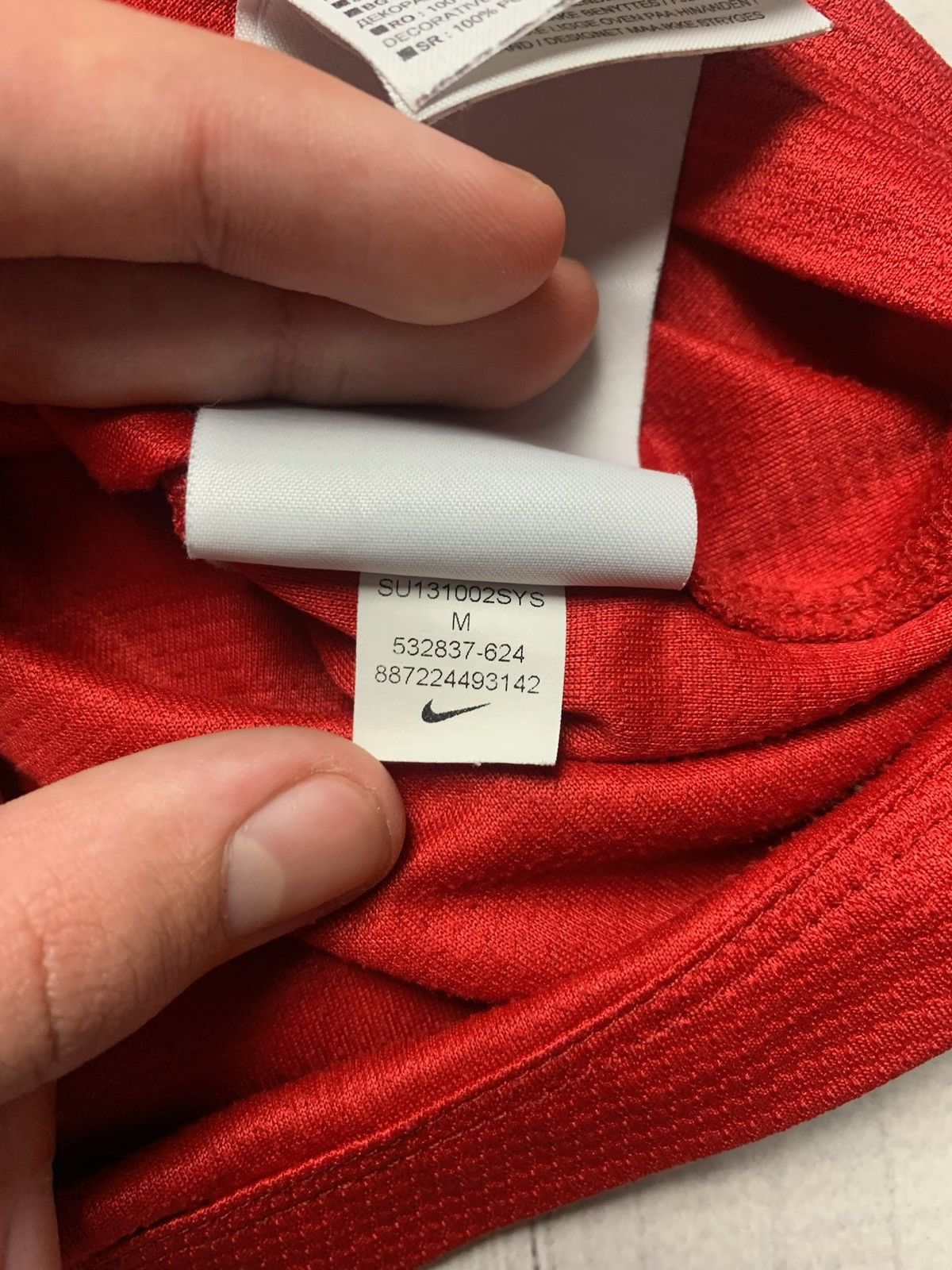 Nike × Vintage Vintage Nike Manchester United soccer jersey size M logo Size US M / EU 48-50 / 2 - 5 Thumbnail