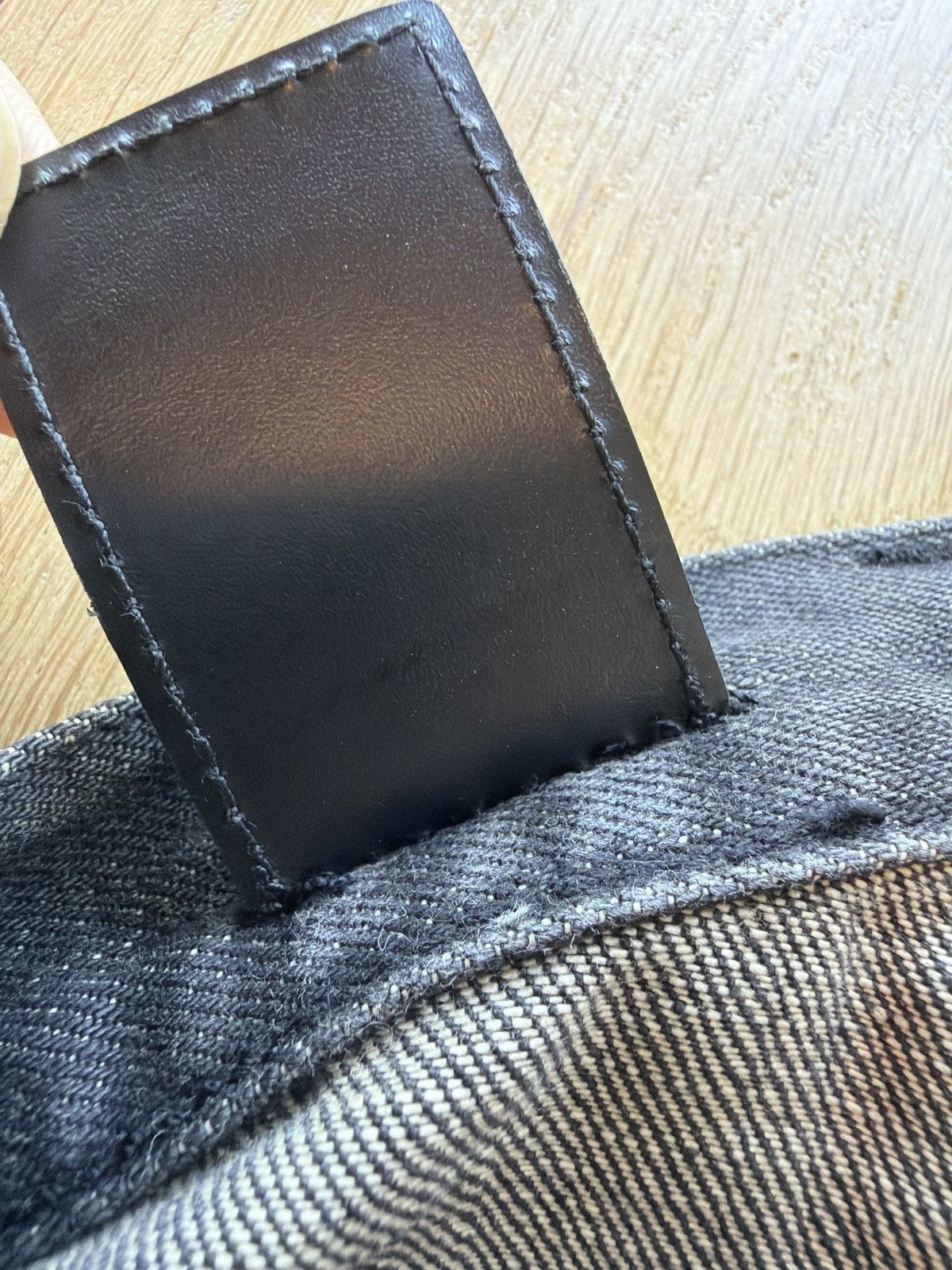 Dior Hedi Slimane Era Dior Homme waxed jeans Size US 31 - 11 Thumbnail