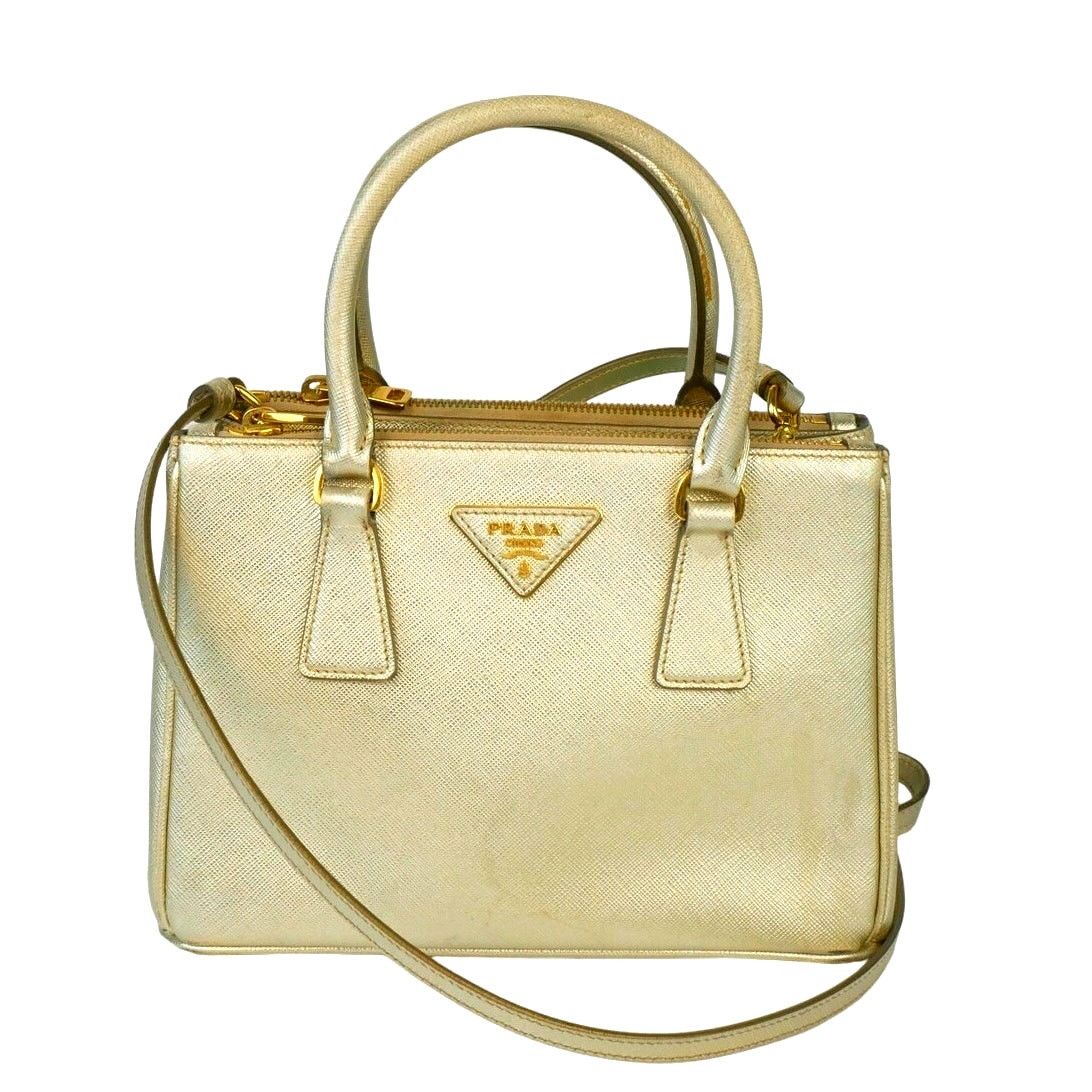 Prada Prada Gold Lux Galleria Tote Size ONE SIZE - 1 Thumbnail
