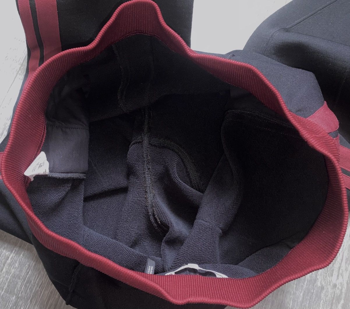 Women’s Helmut Lang Side Stripe Heavy Sweatpants Asymmetric