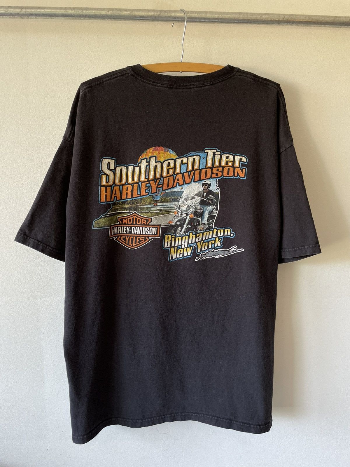 Harley Davidson × Vintage Vintage Oversized Flames Harley Davidson Dice tee Size US XXL / EU 58 / 5 - 6 Thumbnail