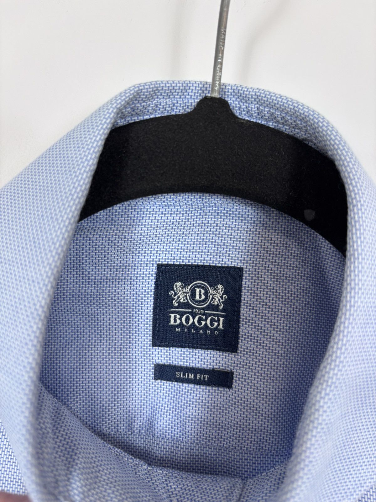 Boggi Boggi Milano Men’s Slim Fit Royal Oxford Button Up Shirt Size US S / EU 44-46 / 1 - 10 Thumbnail