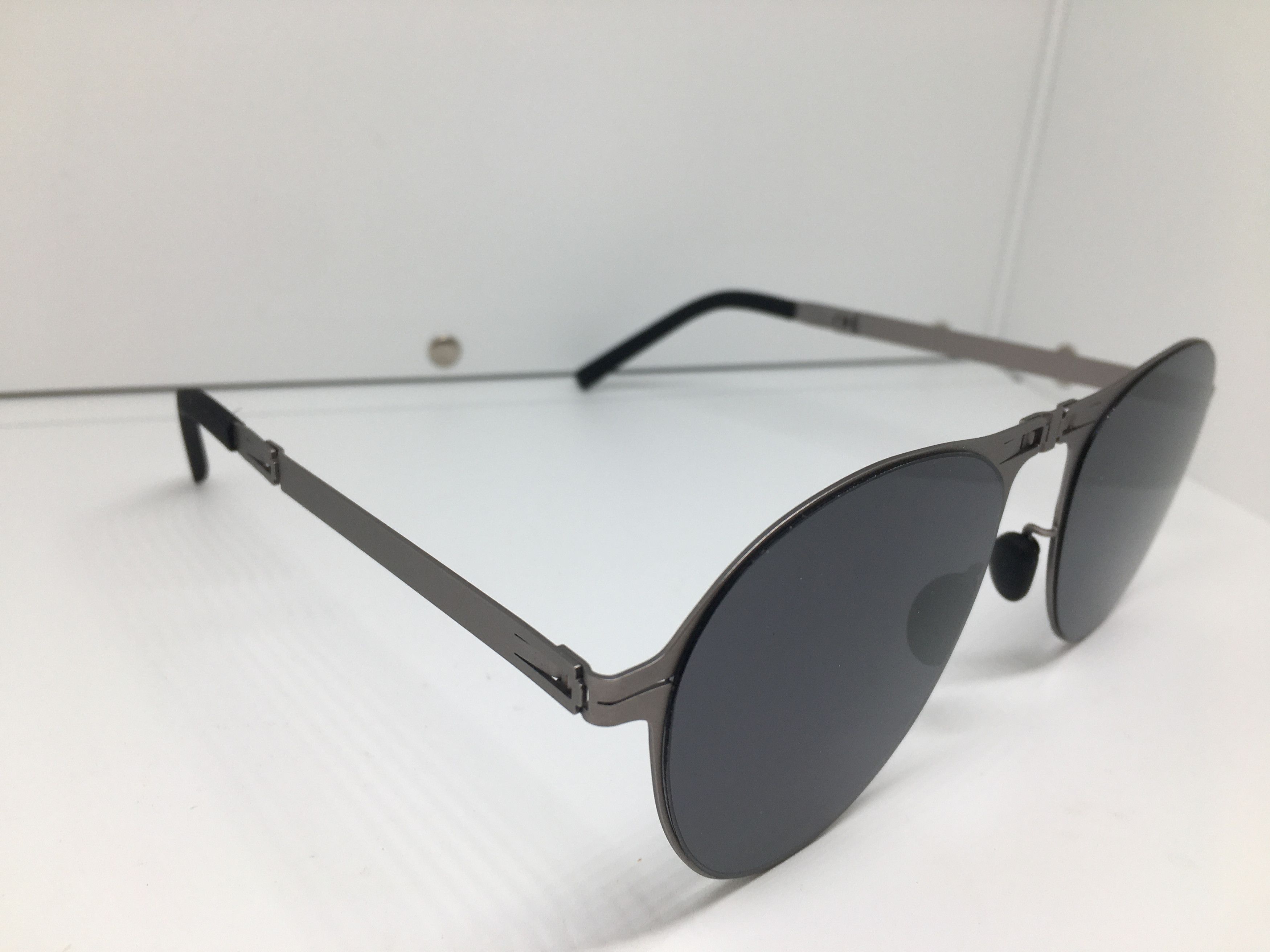 Other Grey Aviator Folding Sunglasses Frame Pilot Size ONE SIZE - 2 Thumbnail