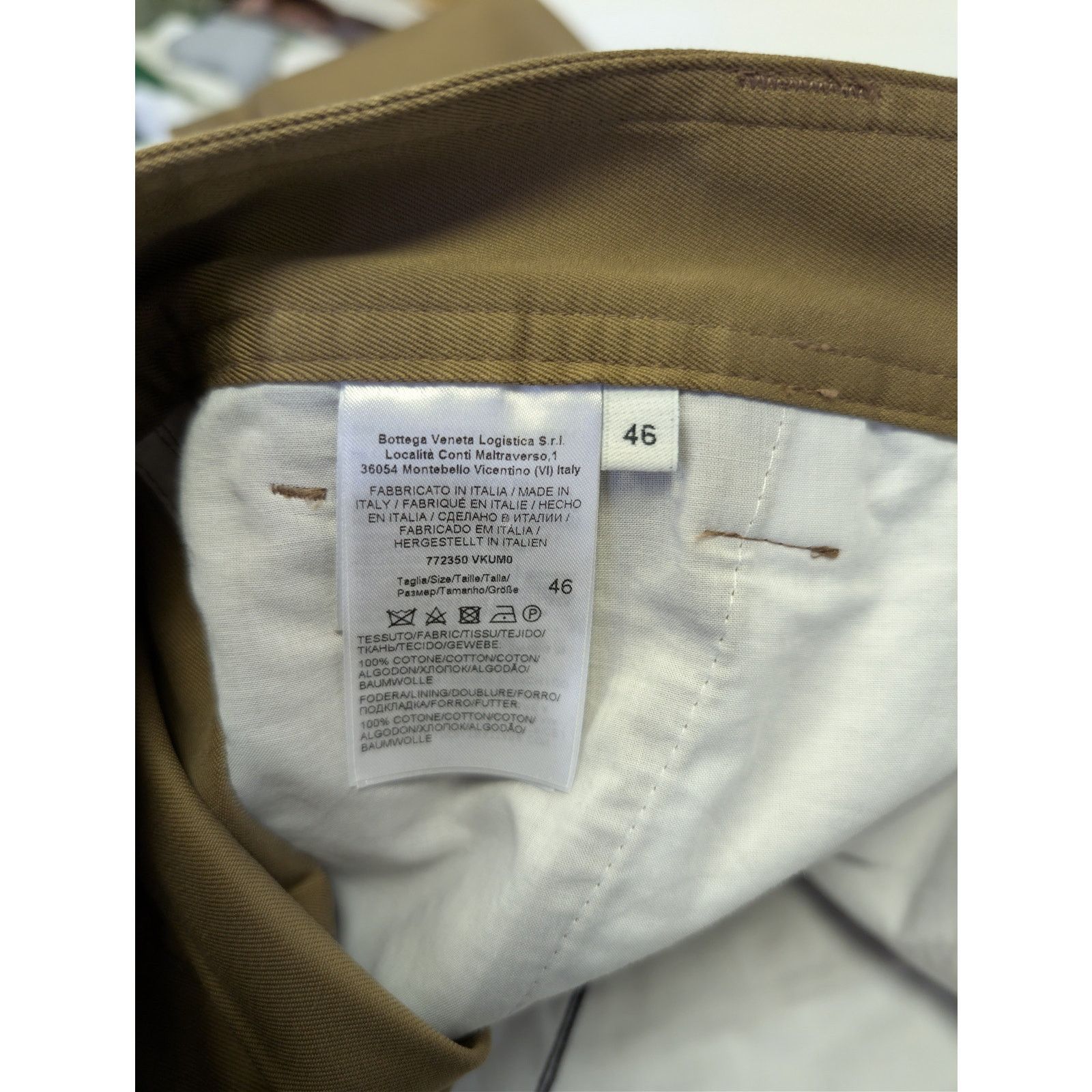 Bottega Veneta o1rshd1 Cotton Gabardine Cargo Trousers Pants Sand / Beige Size US 30 / EU 46 - 17 Thumbnail