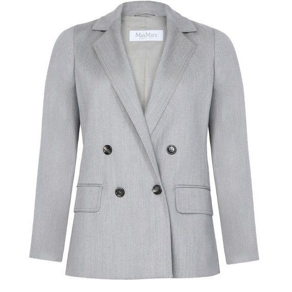 Max Mara MAX MARA Morcano Gray Wool Blazer Jacket New & Authentic (Wo Size M / US 6-8 / IT 42-44 - 1 Thumbnail
