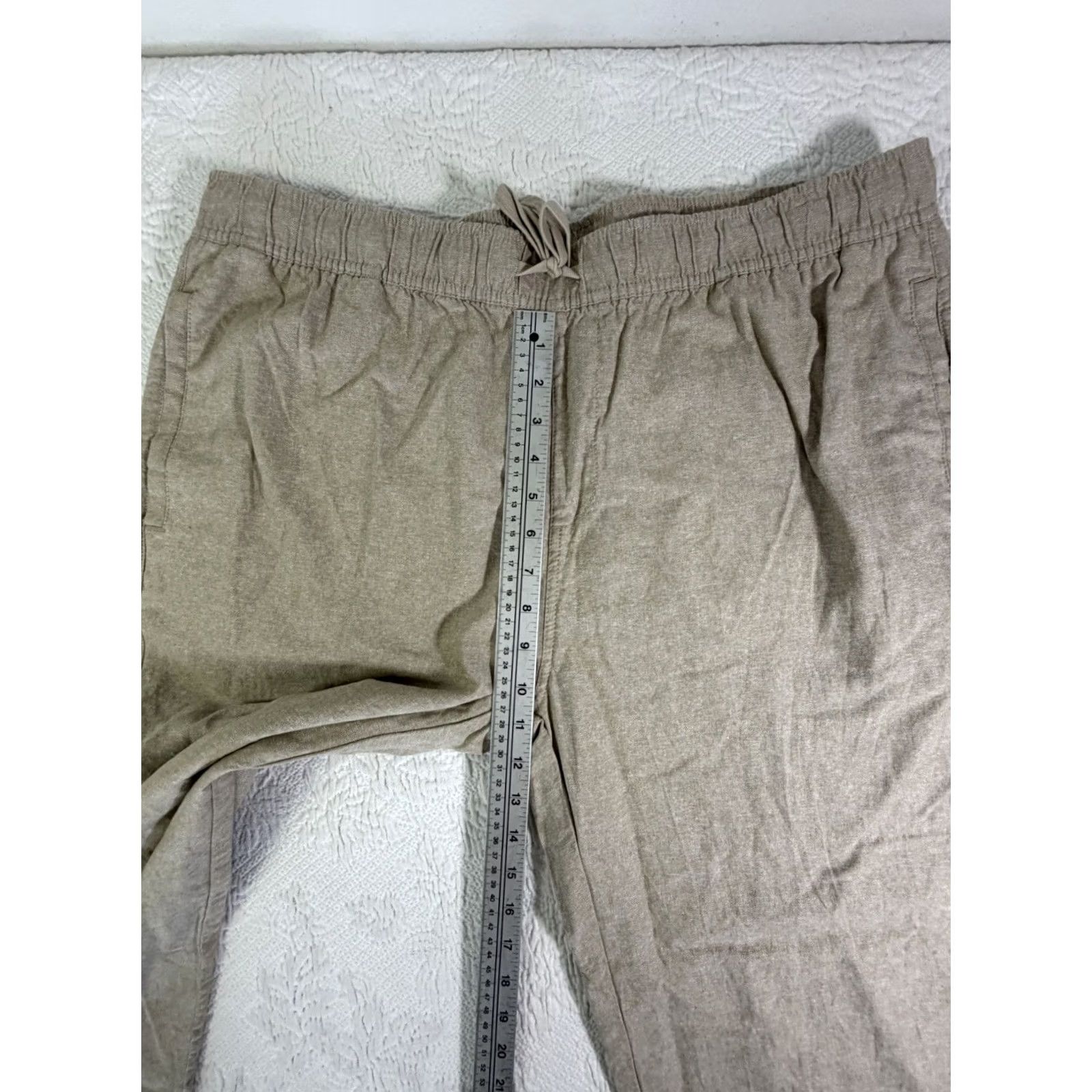 Katin Katin Beachcomber Surf Pant Men's XXL Linen Blend Classic Crop Taper Tan Size US 39 - 4 Thumbnail