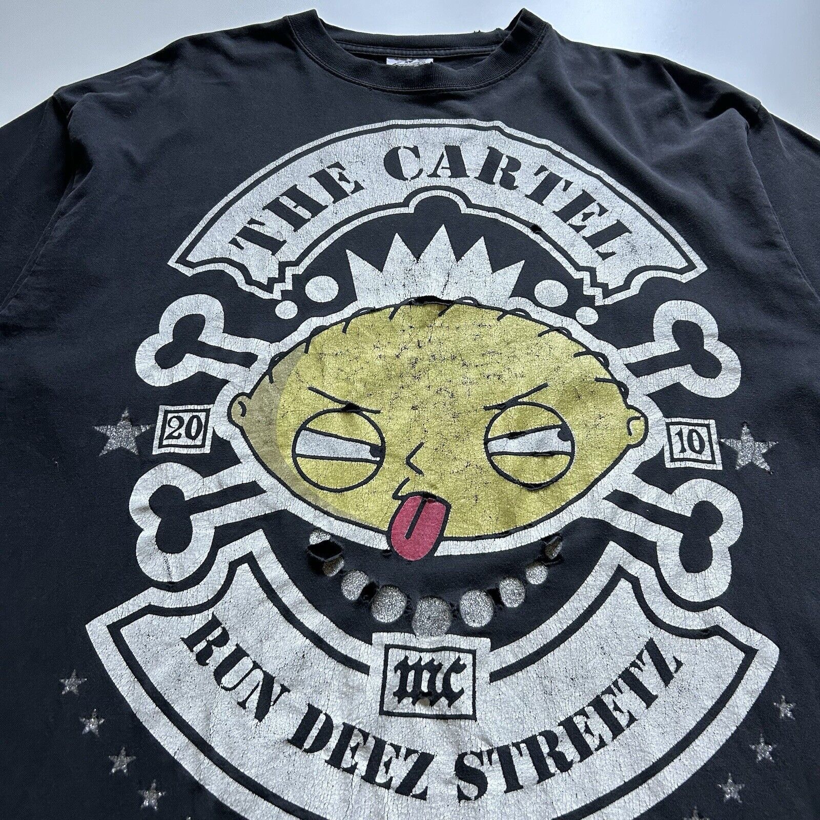 Vintage Vintage Y2K Stewie Griffin Family Guy T Shirt 2XL Faded Rare Size US XXL / EU 58 / 5 - 3 Thumbnail