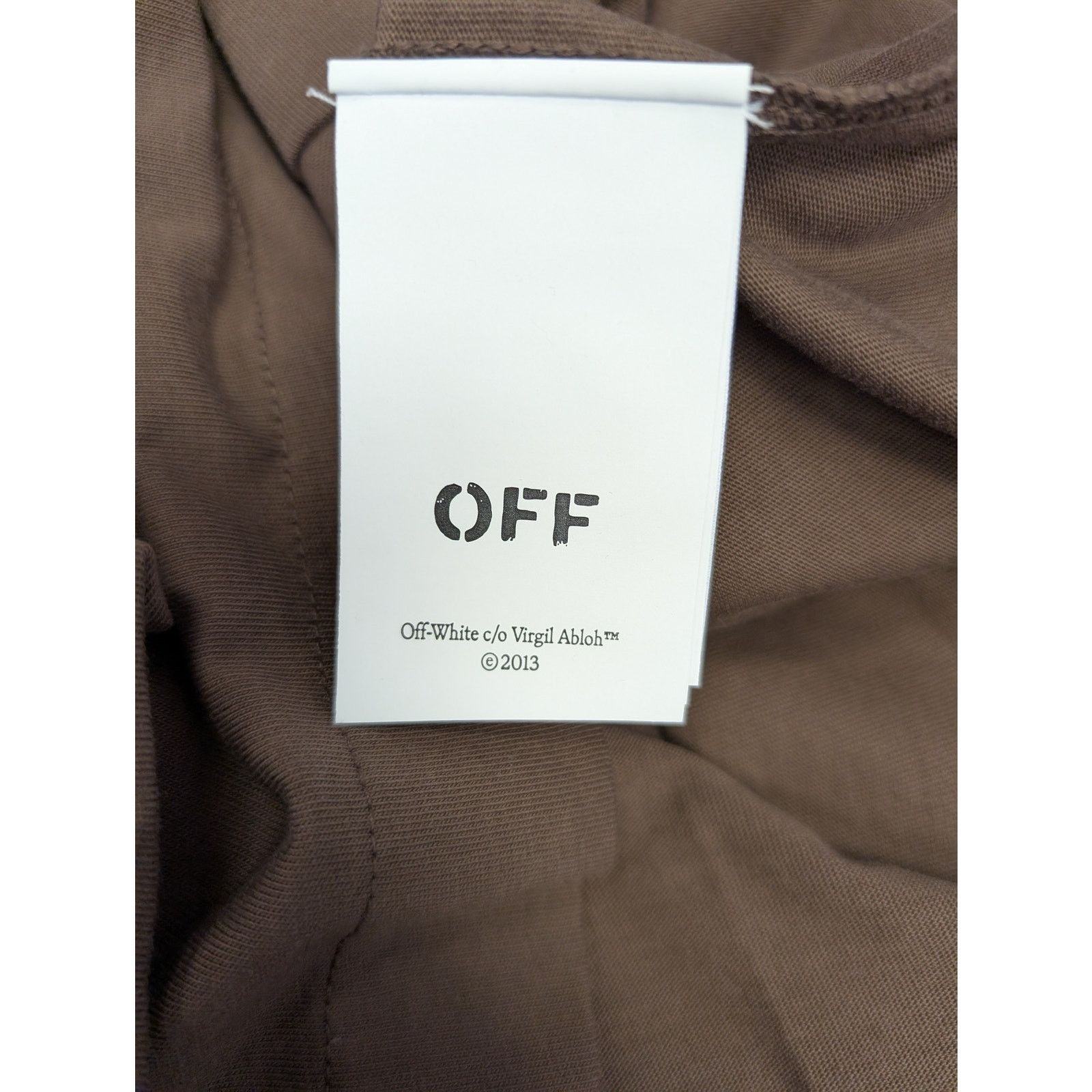 Off-White o1rshd1 23 Varsity Skate Long Sleeve Tee T-Shirt in Brown Size US XXL / EU 58 / 5 - 18 Thumbnail