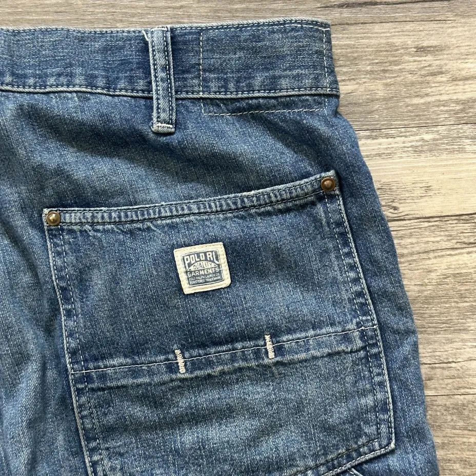 Polo Ralph Lauren Vintage Polo Ralph Lauren Denim Carpenter Double Knees Size US 36 / EU 52 - 6 Thumbnail