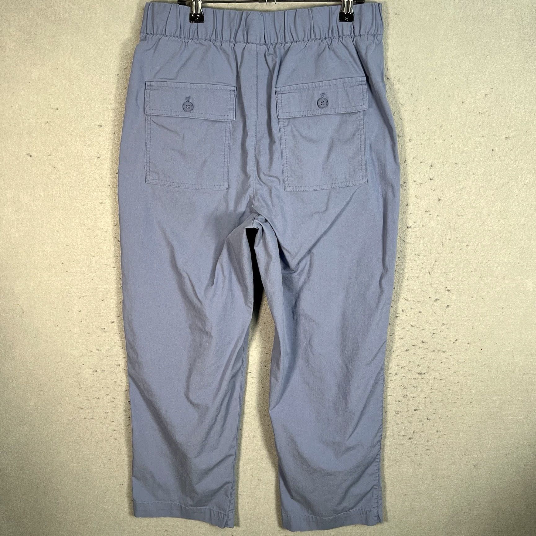 Gap VINTAGE Gap Wide Leg Pants Womens Medium Blue Elastic Waist Straight Leg Pants Theme: Chino Womens Size 32" / US 10 / IT 46 - 2 Thumbnail