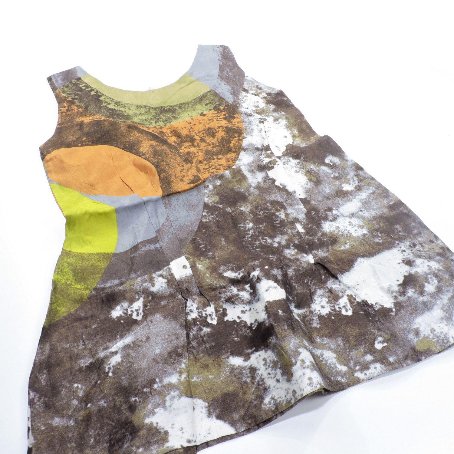 Marni MARNI SPRING 2008 MULTICOLOURED COTTON SILK MINI DRESS Size S / US 4 / IT 40 - 11 Thumbnail
