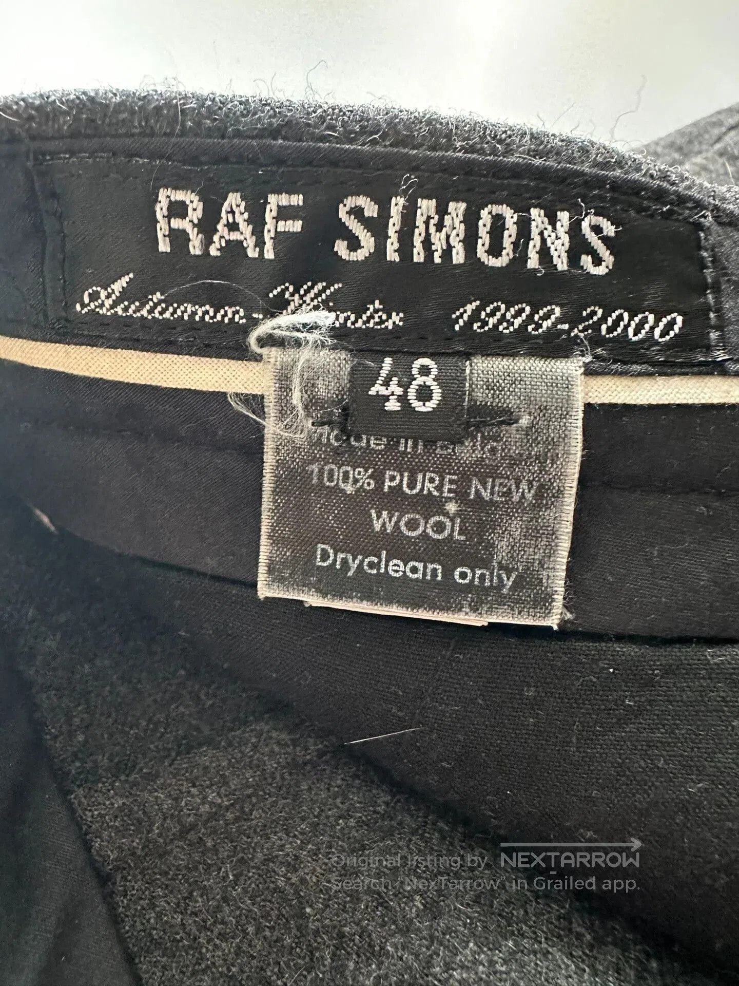 Raf Simons RAF SIMONS 99AW Wool Trousers. Size US 32 / EU 48 - 5 Thumbnail
