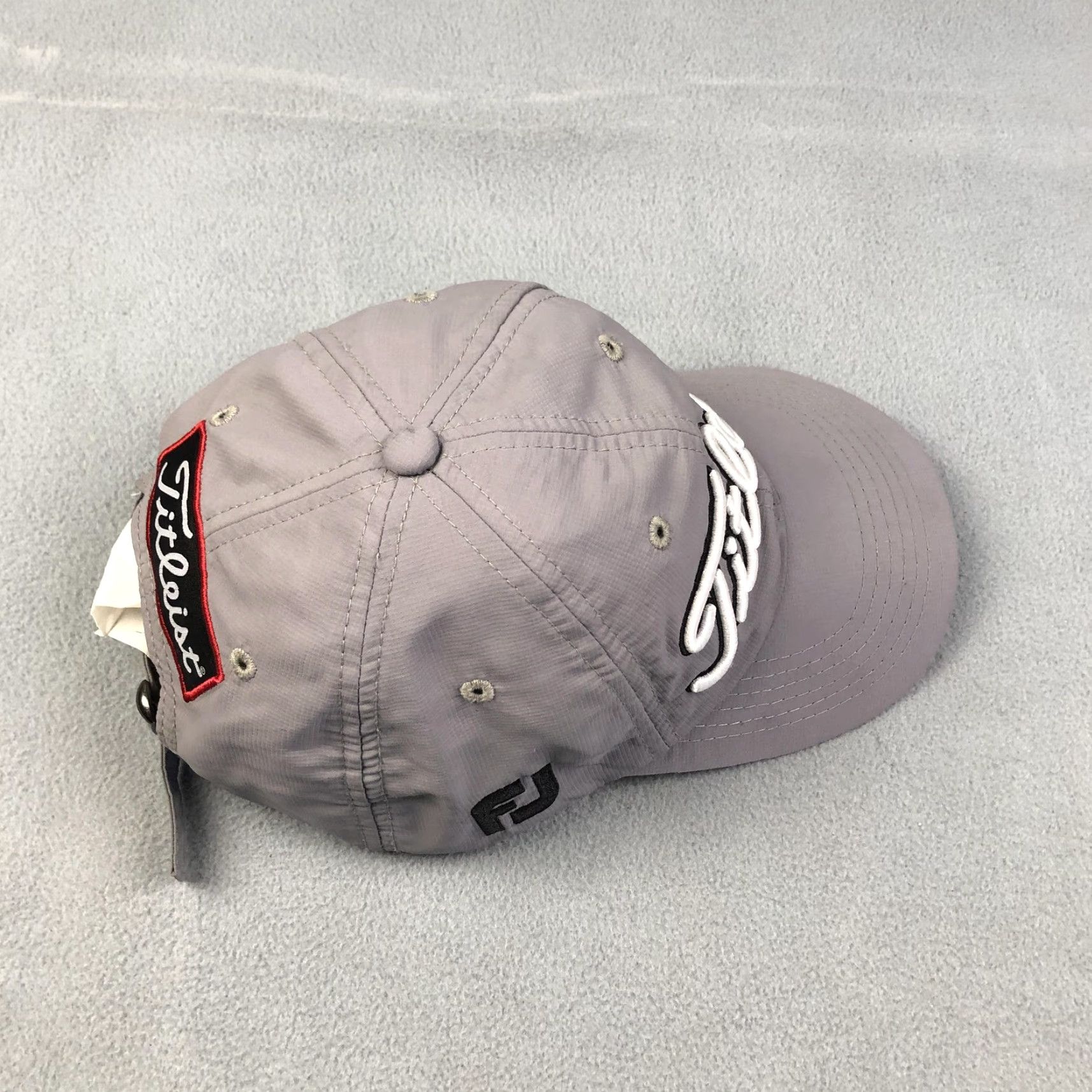 Titleist Titleist Hat Strap Back Gray Pro V1 FootJoy Embroidered Golf Mens Adjustable Cap Size ONE SIZE - 4 Thumbnail