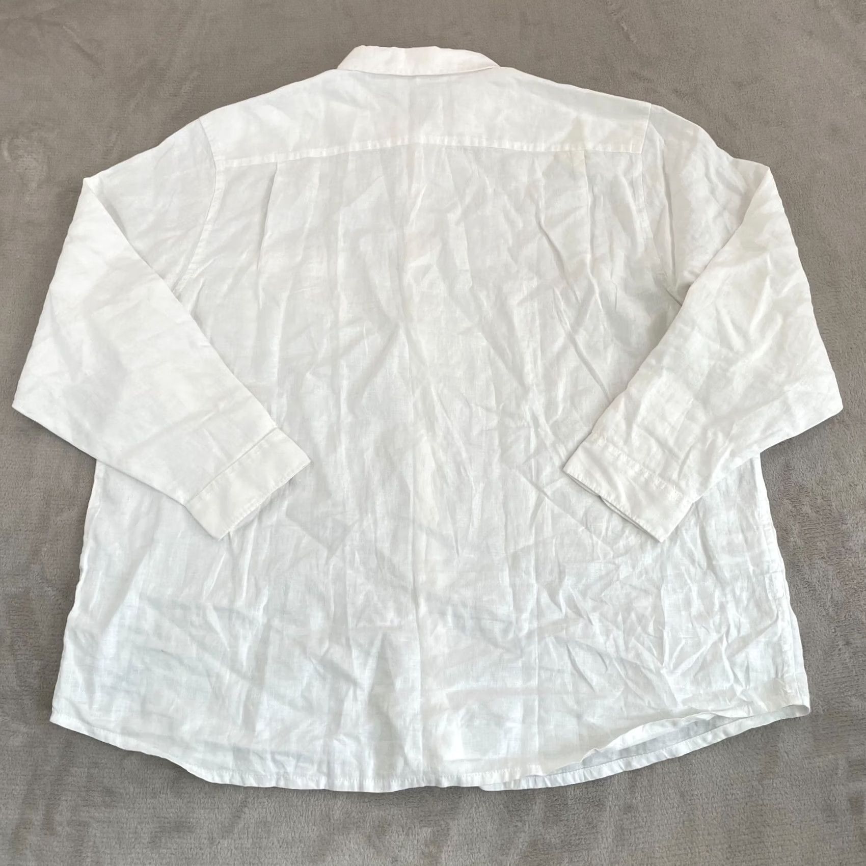 Tommy Bahama Tommy Bahama Linen Shirt Men 3XL White Long Sleeve Marlin NWOT Shirt Size US XXL / EU 58 / 5 - 4 Thumbnail