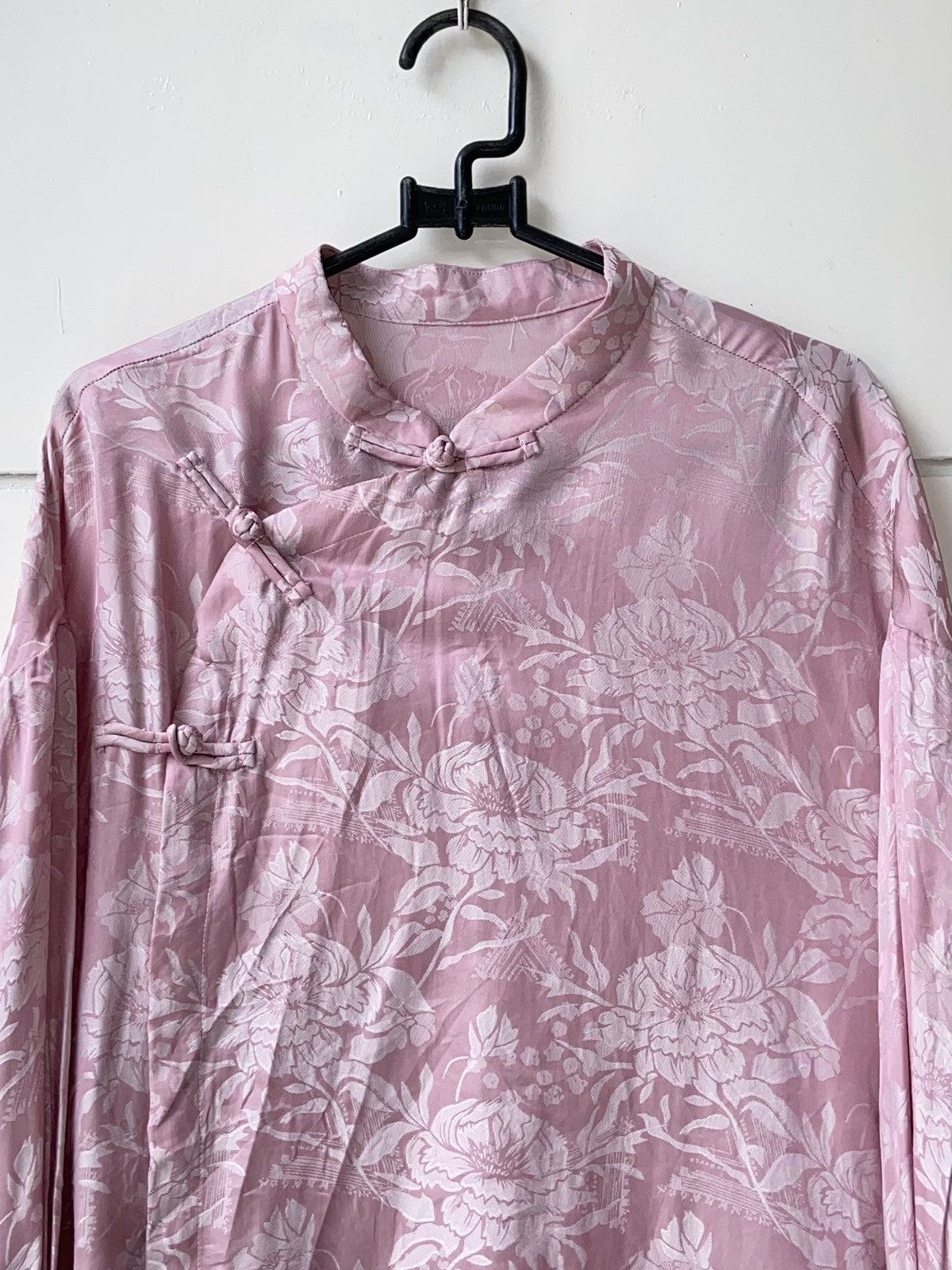 Designer × Japanese Brand Japanese Brand Chinese Traditional Pink Blouse Size L / US 10 / IT 46 - 10 Thumbnail