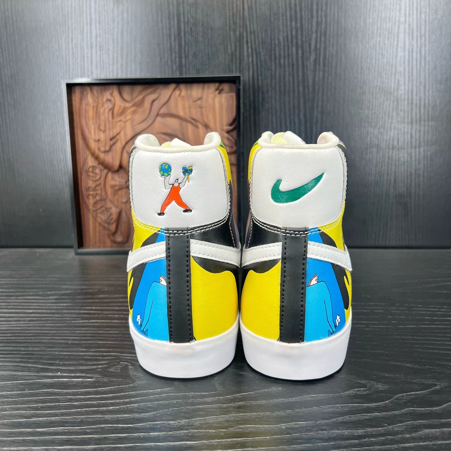 Diesel Black Gold Ruohan Wang x Blazer Graffiti (44.5) - New, No Box Size US 10.5 / EU 43-44 - 3 Thumbnail