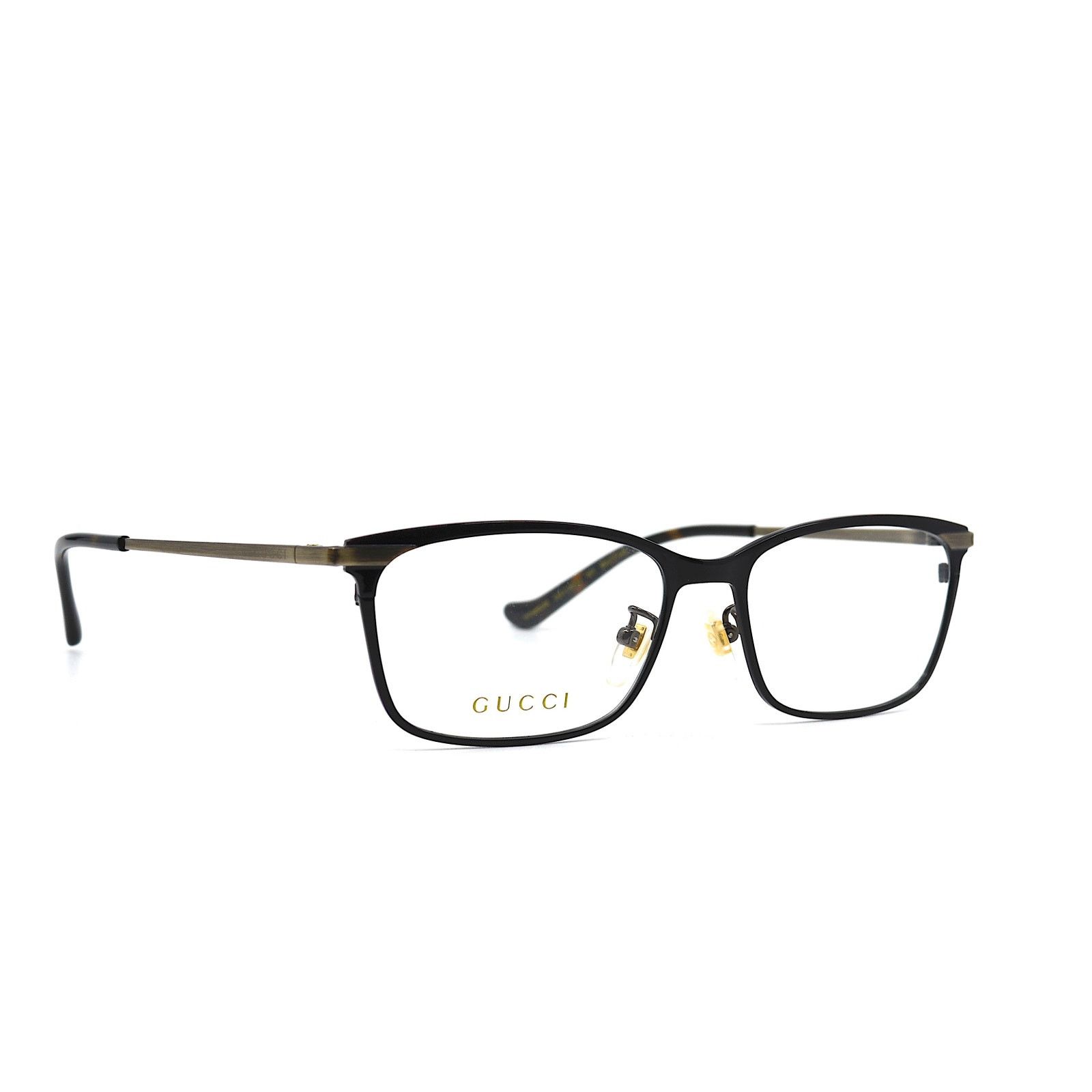 Gucci NEW GUCCI GG1130OJ 001 TITANIUM BLACK EYEGLASSES FRAME Size ONE SIZE - 2 Thumbnail