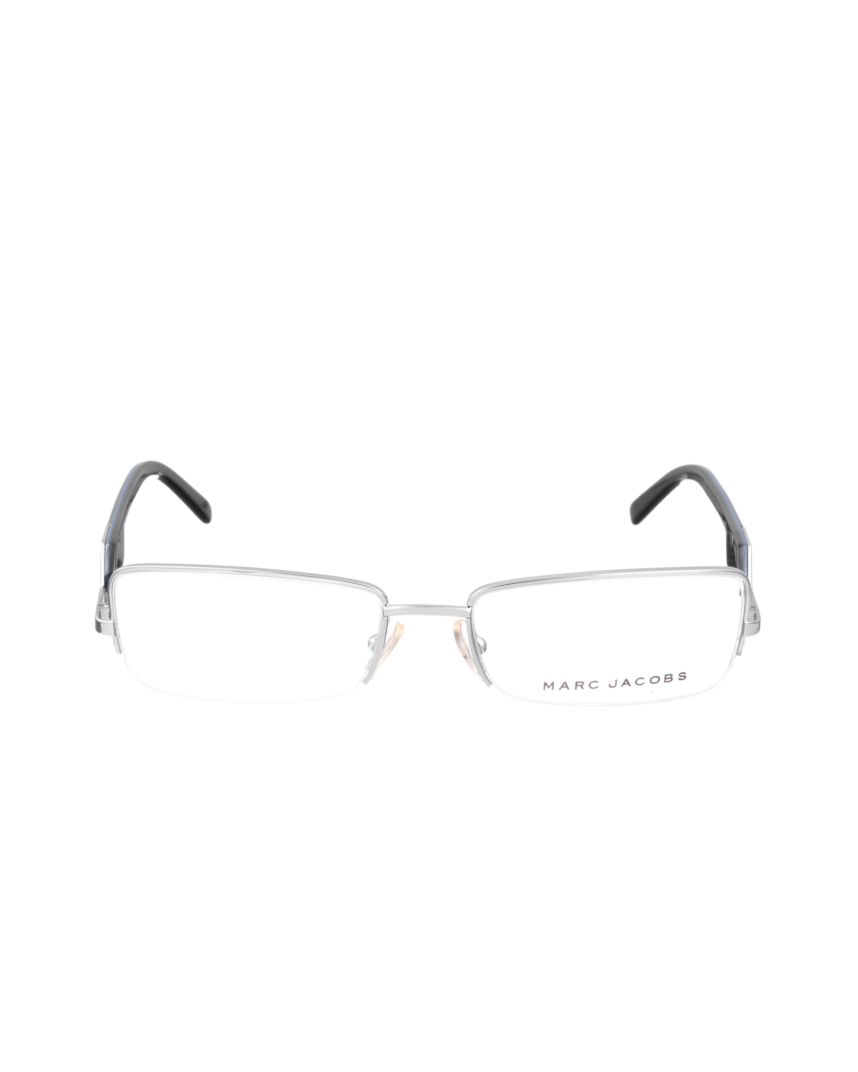 Marc Jacobs Marc Jacobs 00s Black and Silver Half-Rim Glasses Size ONE SIZE - 2 Thumbnail