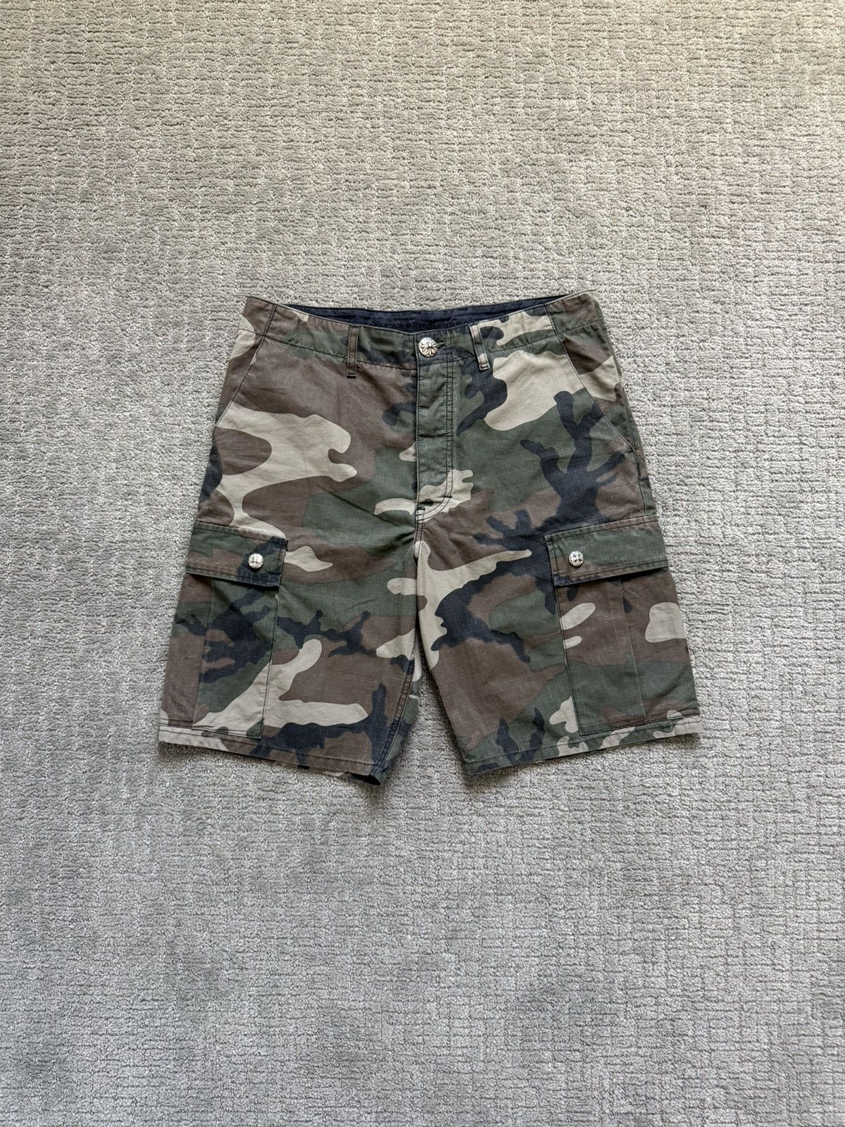 Chrome Hearts CAMO CARGO DEVIL DOG SHORTS Size US 33 - 1 Thumbnail