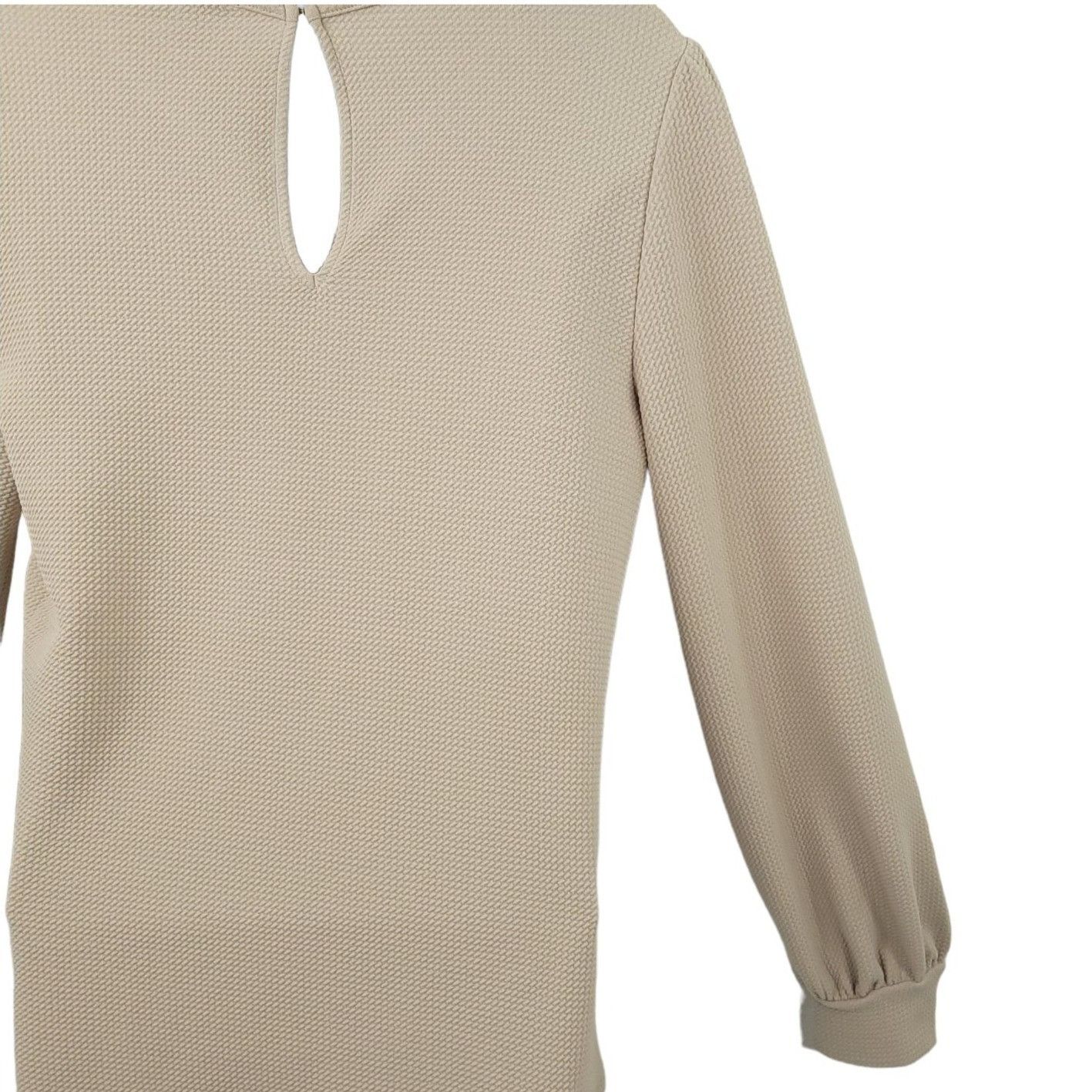 Express Express Top Womens M Waffle Textured Knit Fairycore Coquette Size M / US 6-8 / IT 42-44 - 10 Thumbnail
