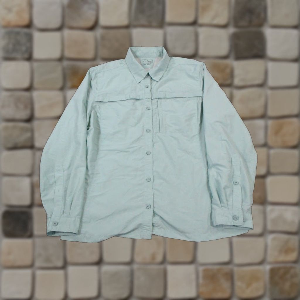 Vintage L.L.Bean Shirt Mens XL Blue Button-Up Casual Outdoor Pocketed Button-Down Collared Size US XL / EU 56 / 4 - 1 Thumbnail