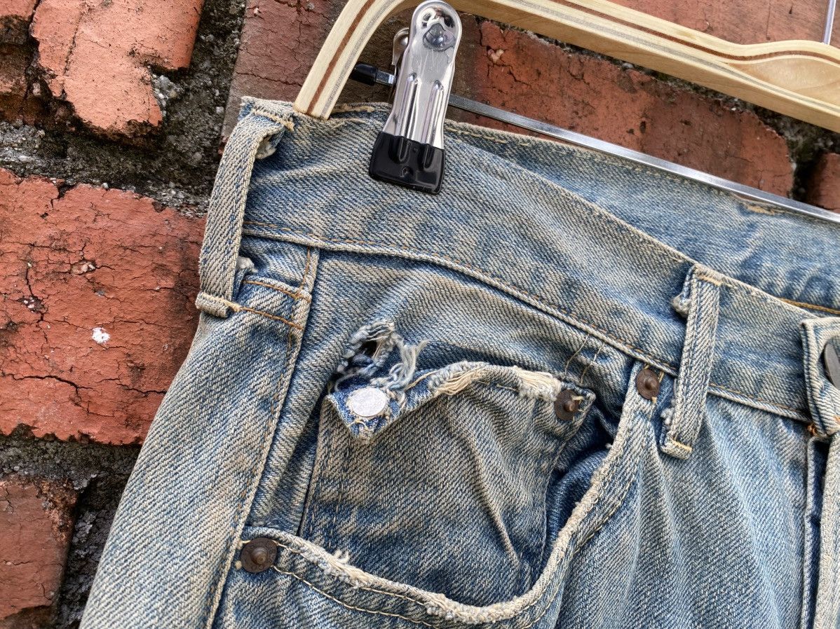 Levi's Vintage Clothing × Vintage W31x32.5 Levi's 501 redline big E denime distressed Size US 31 - 6 Thumbnail