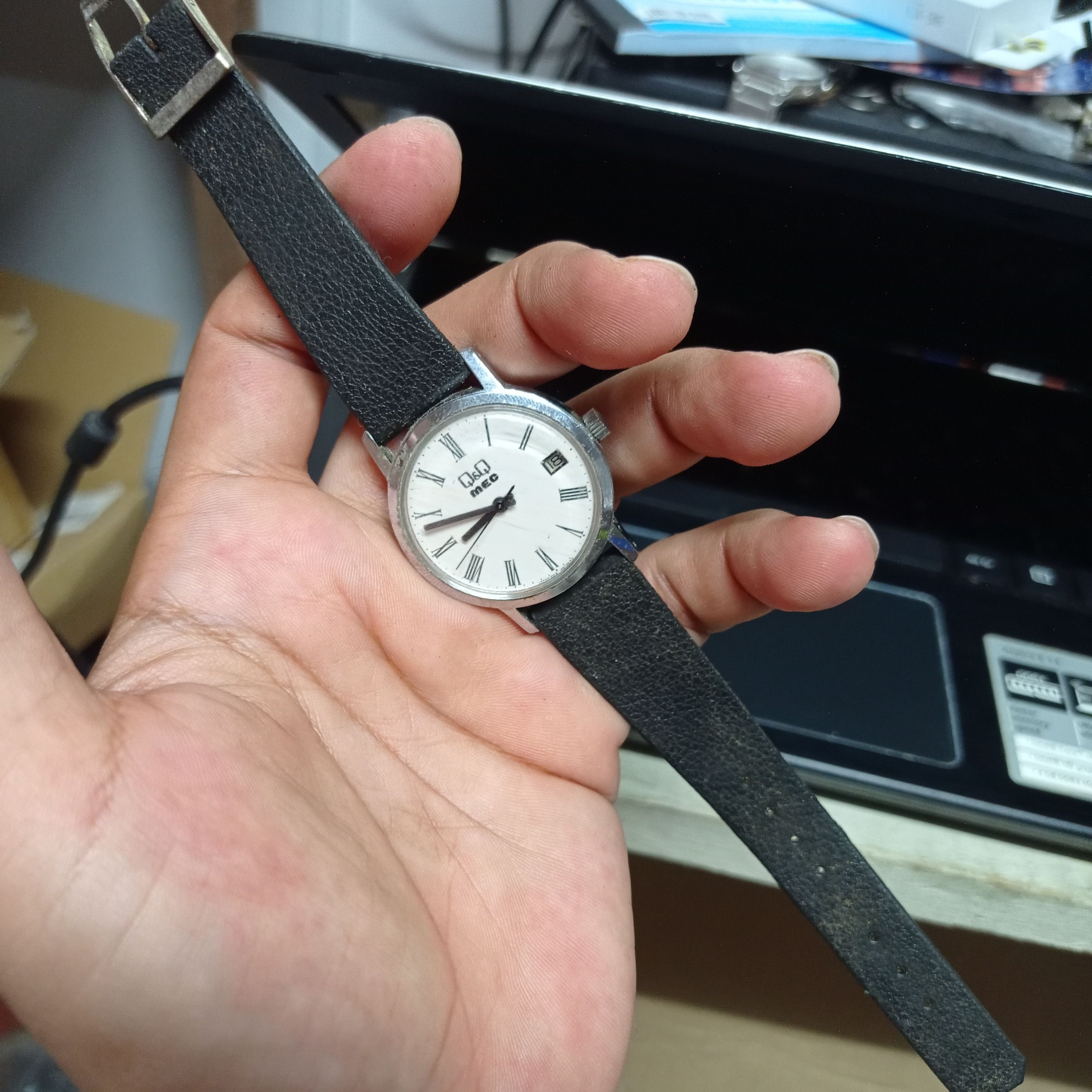 Japanese Brand Vintage Retro Q&Q Automatic Hand winding Watch (JAPAN WATCH) Size ONE SIZE - 6 Thumbnail
