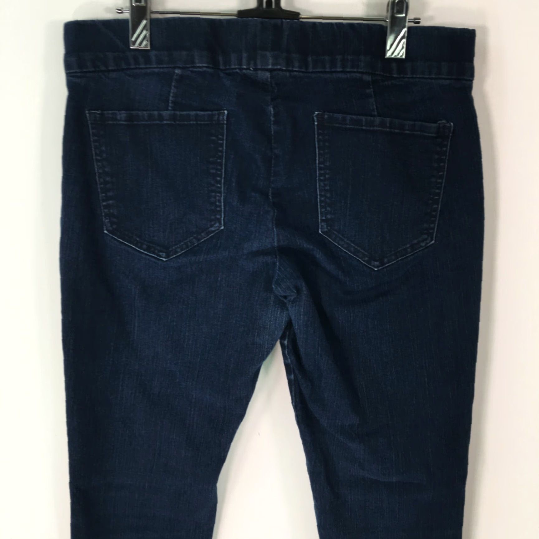 CO New York & Co Womens Jeans Legging Low Rise Blue Denim Size 8 Stretch Comfort Regular Size 30" / US 8 / IT 44 - 4 Thumbnail