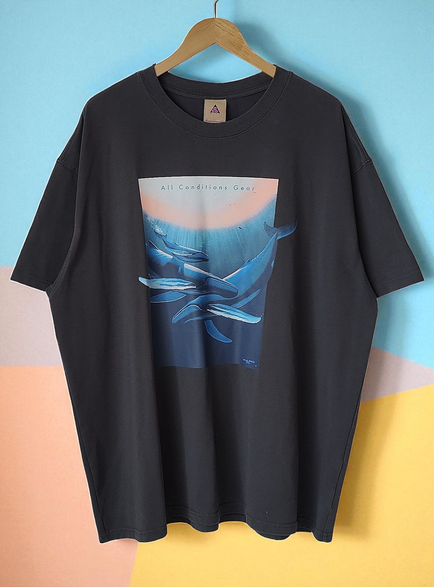 Nike Nike ACG Wyland Whales Tshirt Retro Size US XXL / EU 58 / 5 - 1 Thumbnail