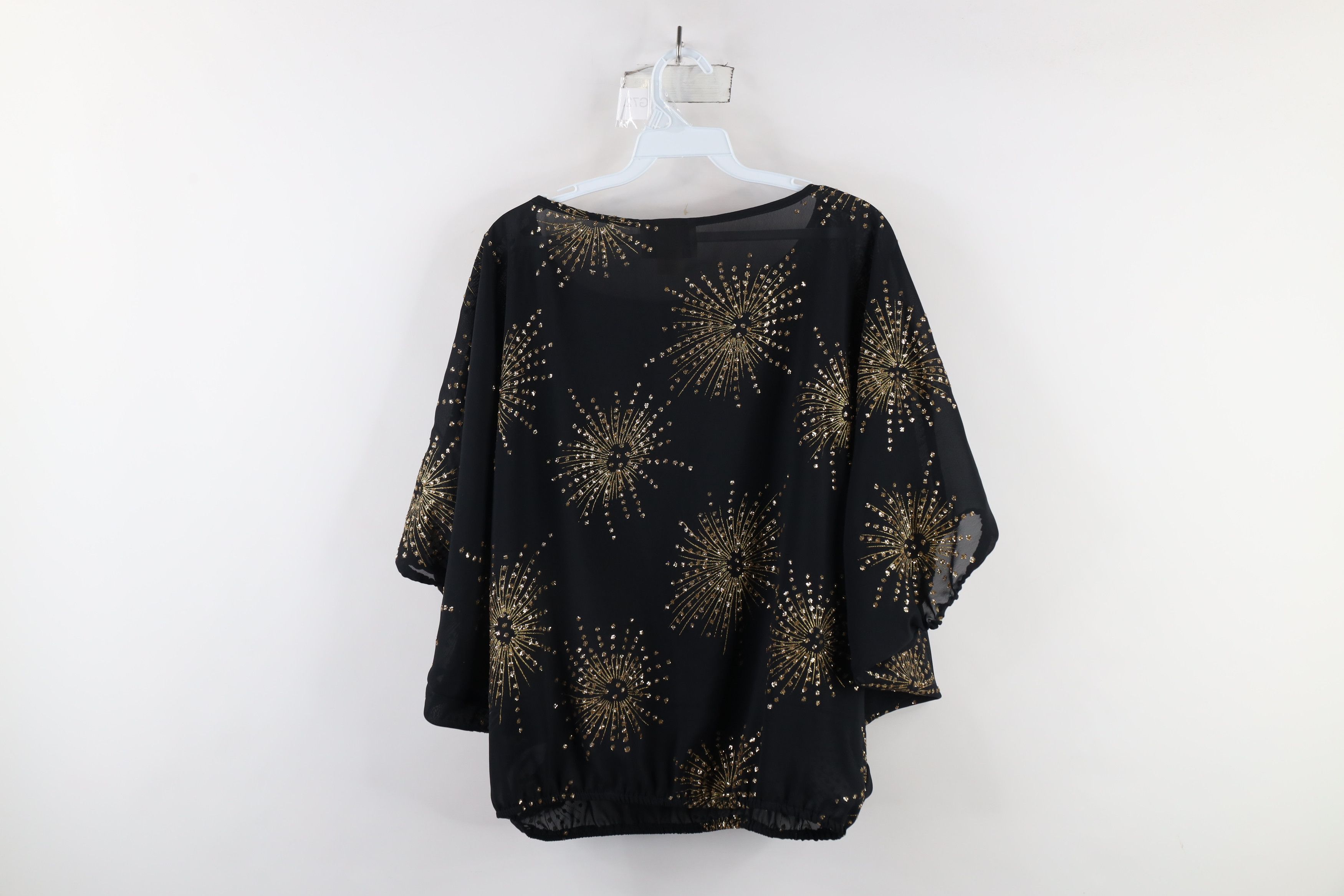 Vintage Vintage 90s Streetwear Sunburst Dolman Sleeve Cuff Hem Shirt Size XL / US 12-14 / IT 48-50 - 9 Thumbnail