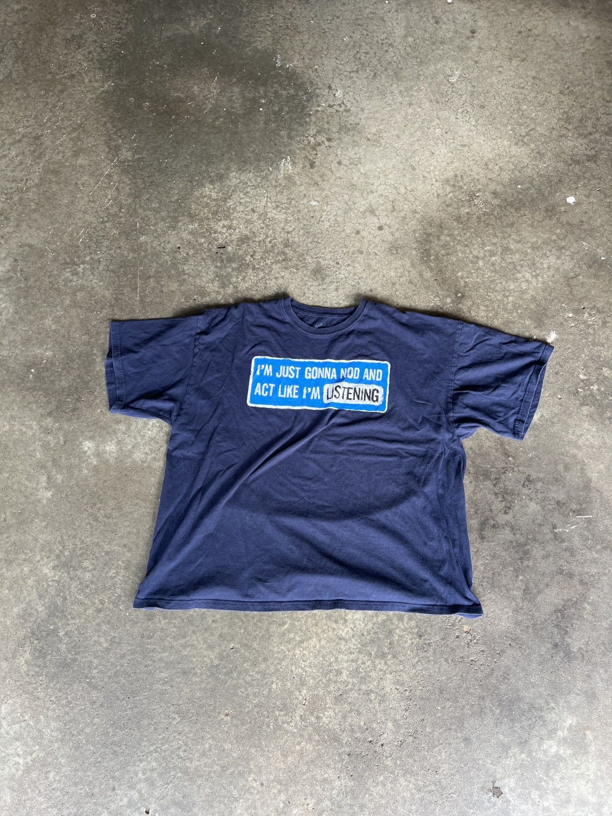 Vintage Crazy Y2K Baggy 3xl I’m Just gonna nod graphic tee Size US XXL / EU 58 / 5 - 1 Thumbnail