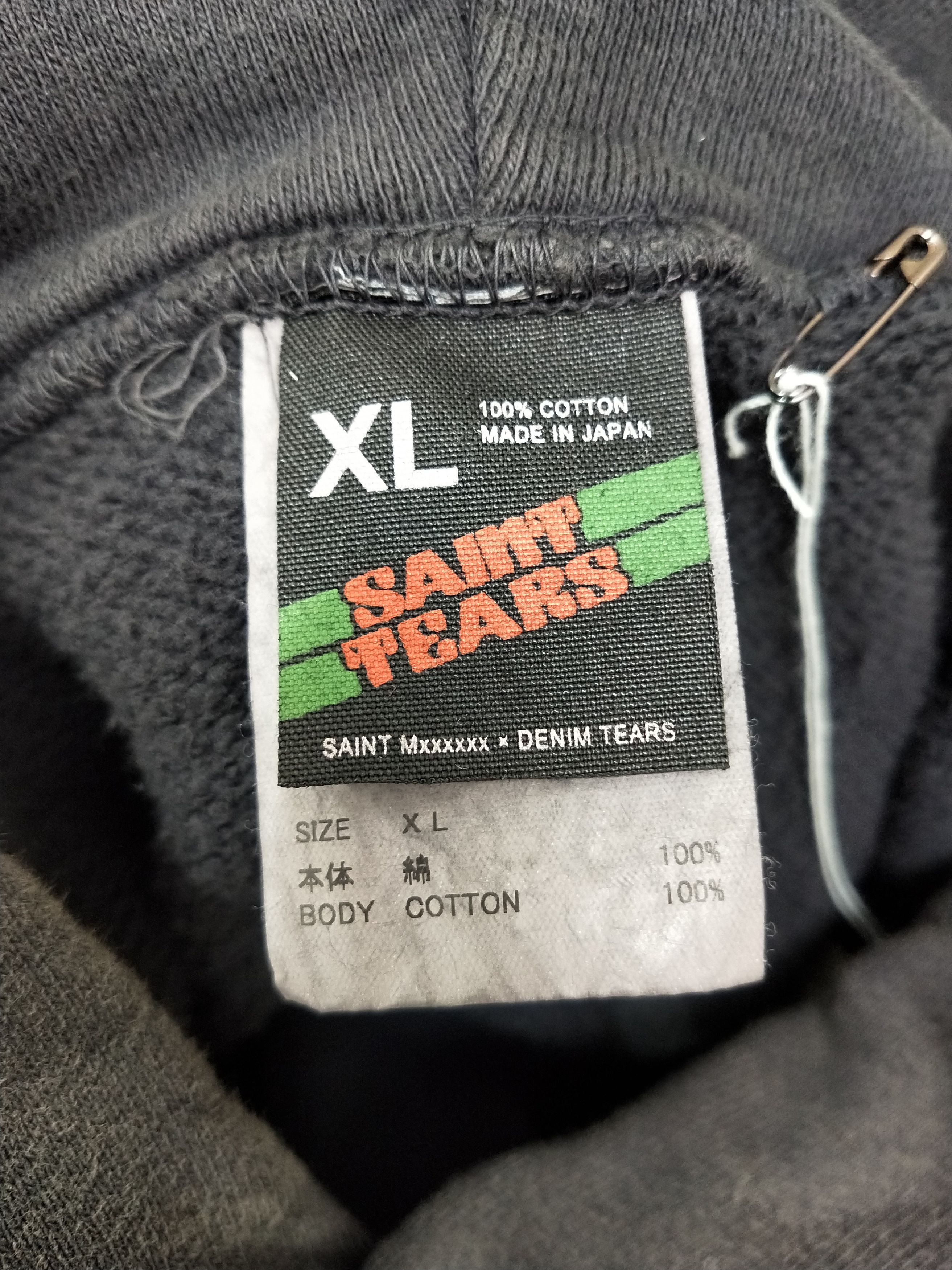 DENIM TEARS × Saint Michael Struggle Hoodie Size US XL / EU 56 / 4 - 5 Thumbnail