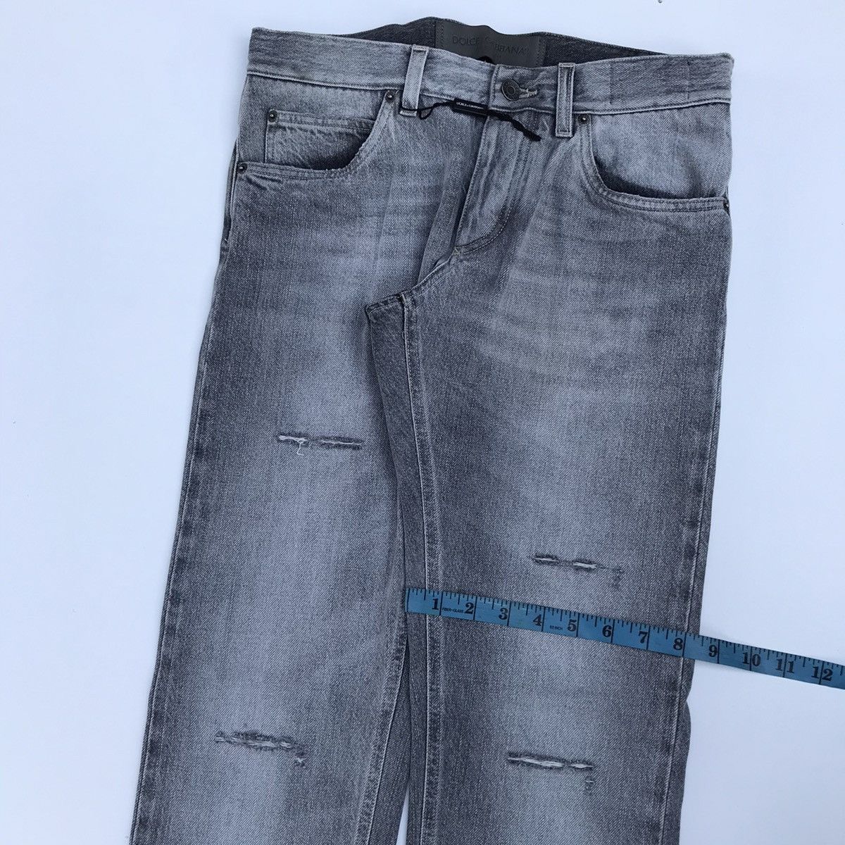 Dolce & Gabbana Dolce & Gabbana Denim Selvedge Distressed D&G Luxury Brand Size US 30 / EU 46 - 17 Thumbnail