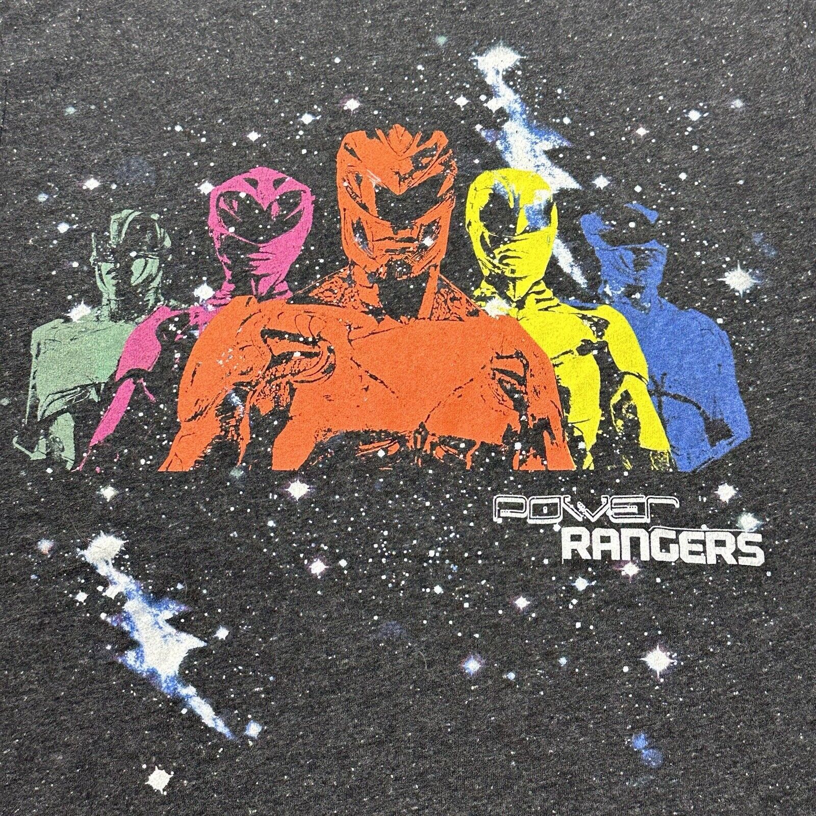 Other Power Rangers Medium Graphic BioWorld Retro TV Black T Shirt Size US M / EU 48-50 / 2 - 4 Thumbnail