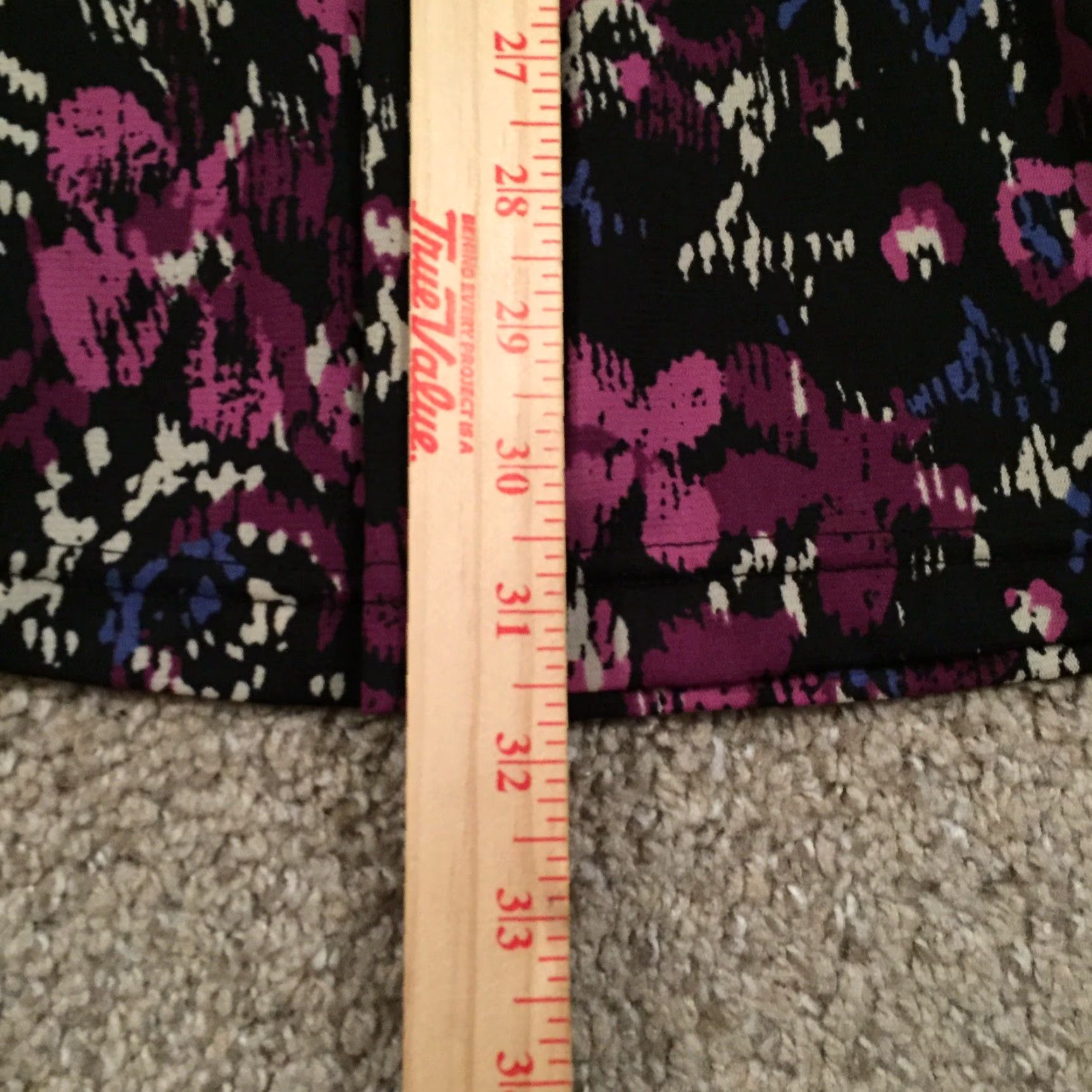 Vintage Sag Harbor Skirt Purple Floral Maxi Long Lined Pull On S Women Size 28" / US 6 / IT 42 - 5 Thumbnail