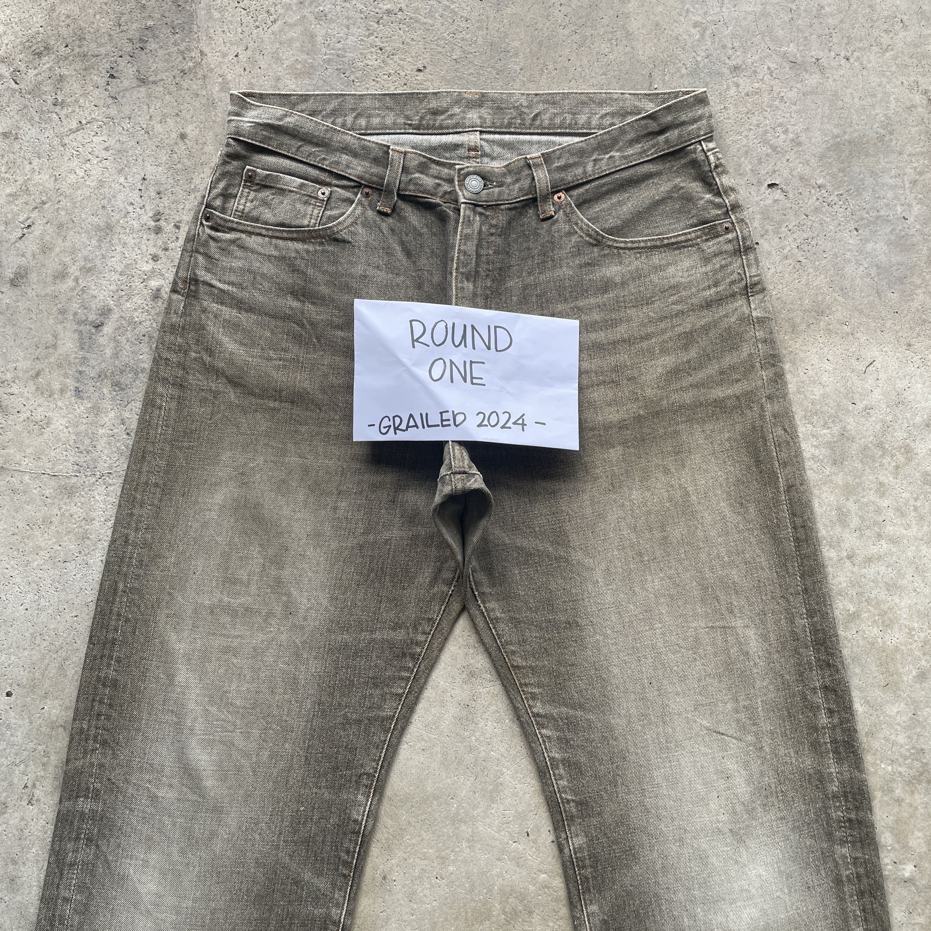 Japanese Brand Japan Vintage Jeans Baggy Greyish Browns Faded Denim Pants Size US 34 / EU 50 - 3 Thumbnail